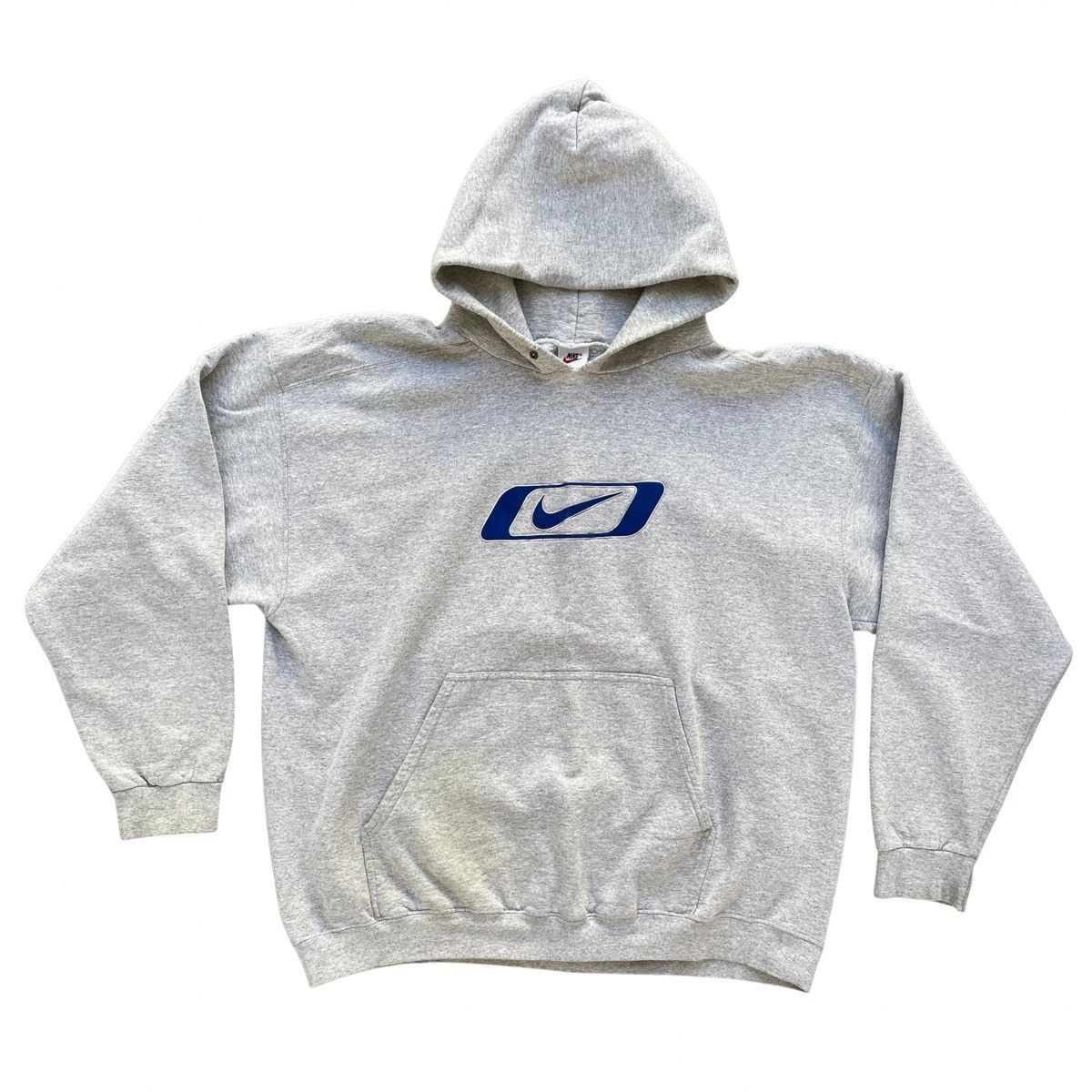 Nike Vintage Nike Swoosh Felt Big Logo Hoodie Sweatshirt Size XL Size US XL / EU 56 / 4 - 1 Thumbnail