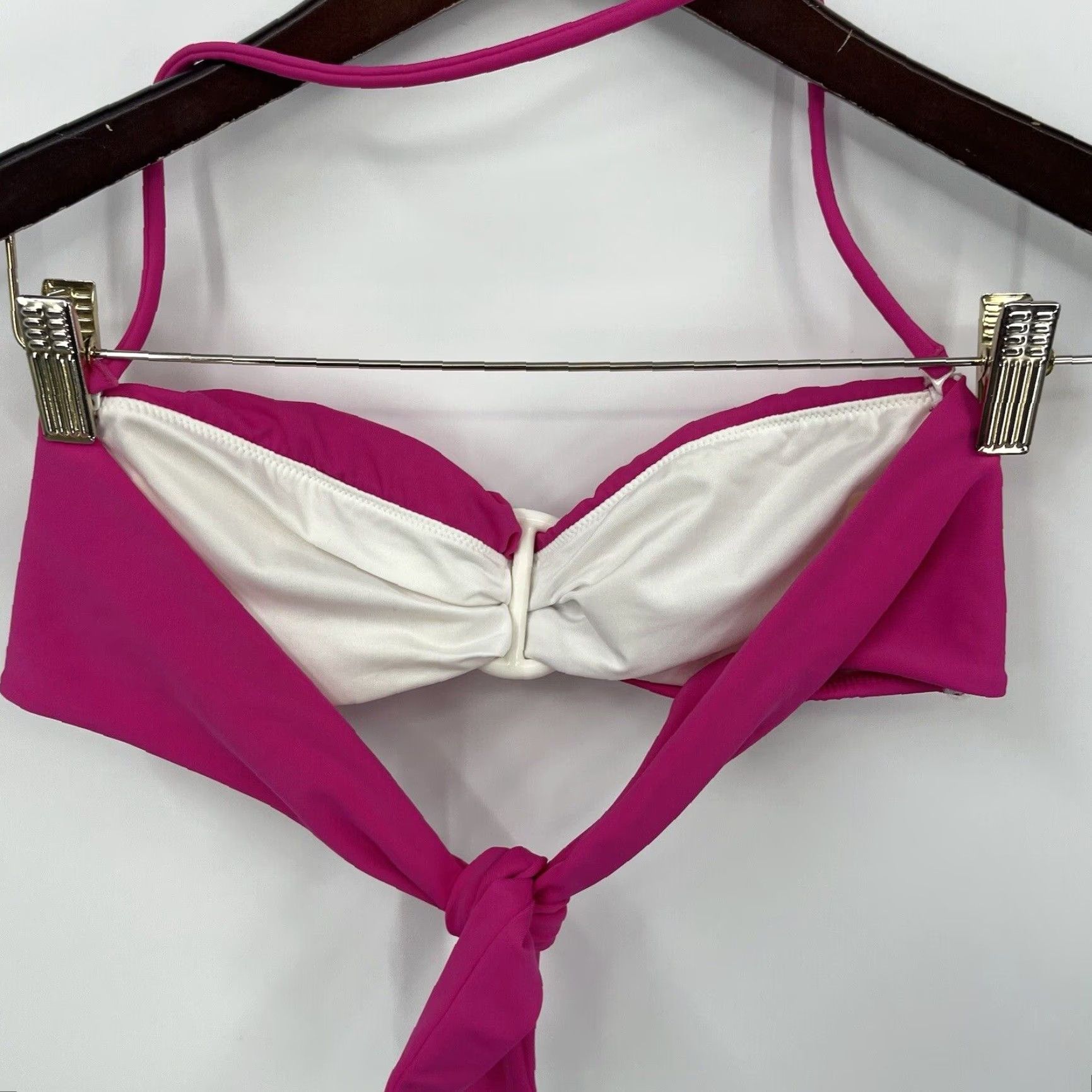 Victoria's Secret Victoria's Secret Bikini Top Women Small Pink Halter 90s Beach Swimwear Vacation Size S / US 4 / IT 40 - 6 Thumbnail