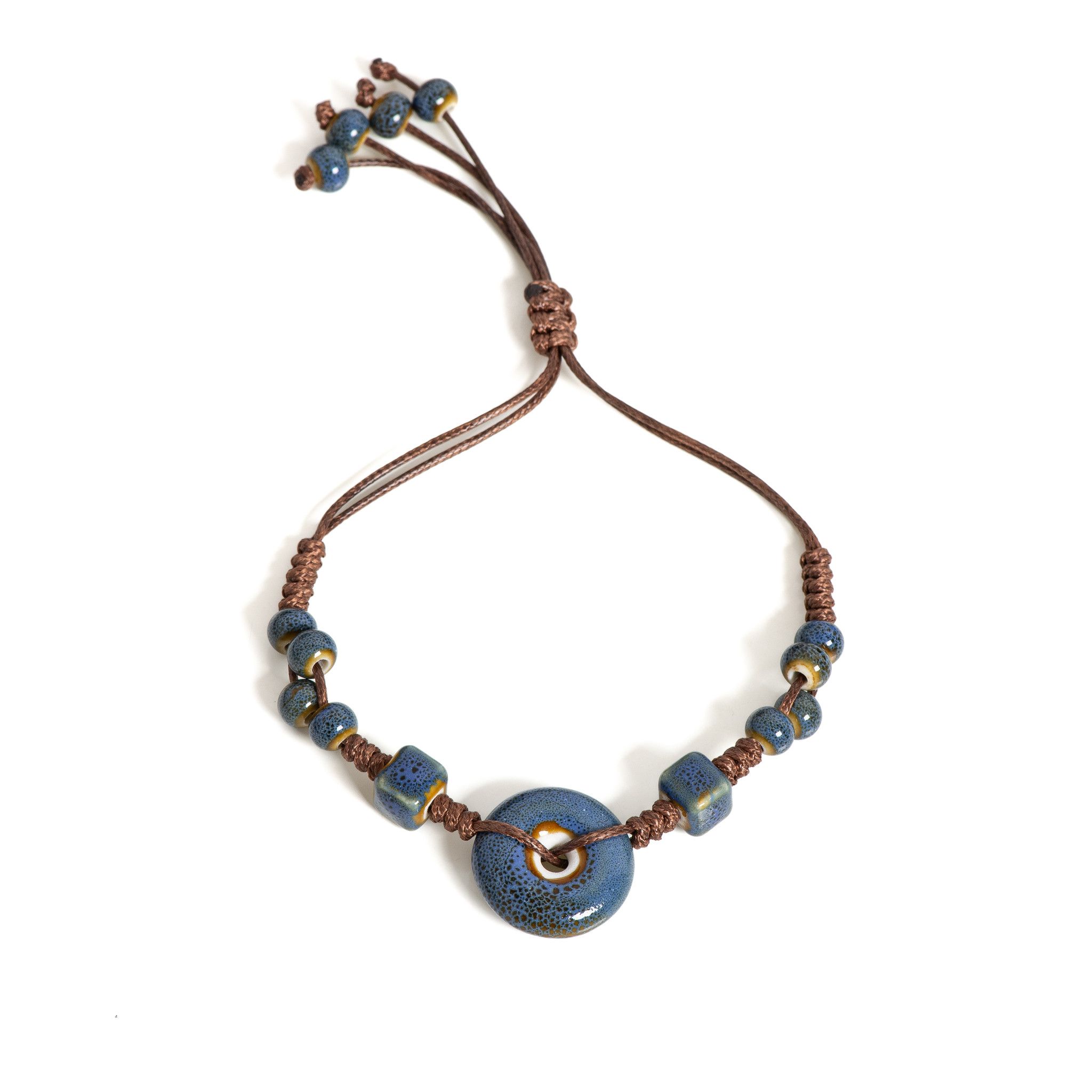 Jewelry Adjustable Ceramic Peace buckle Bracelet Size ONE SIZE - 4 Thumbnail