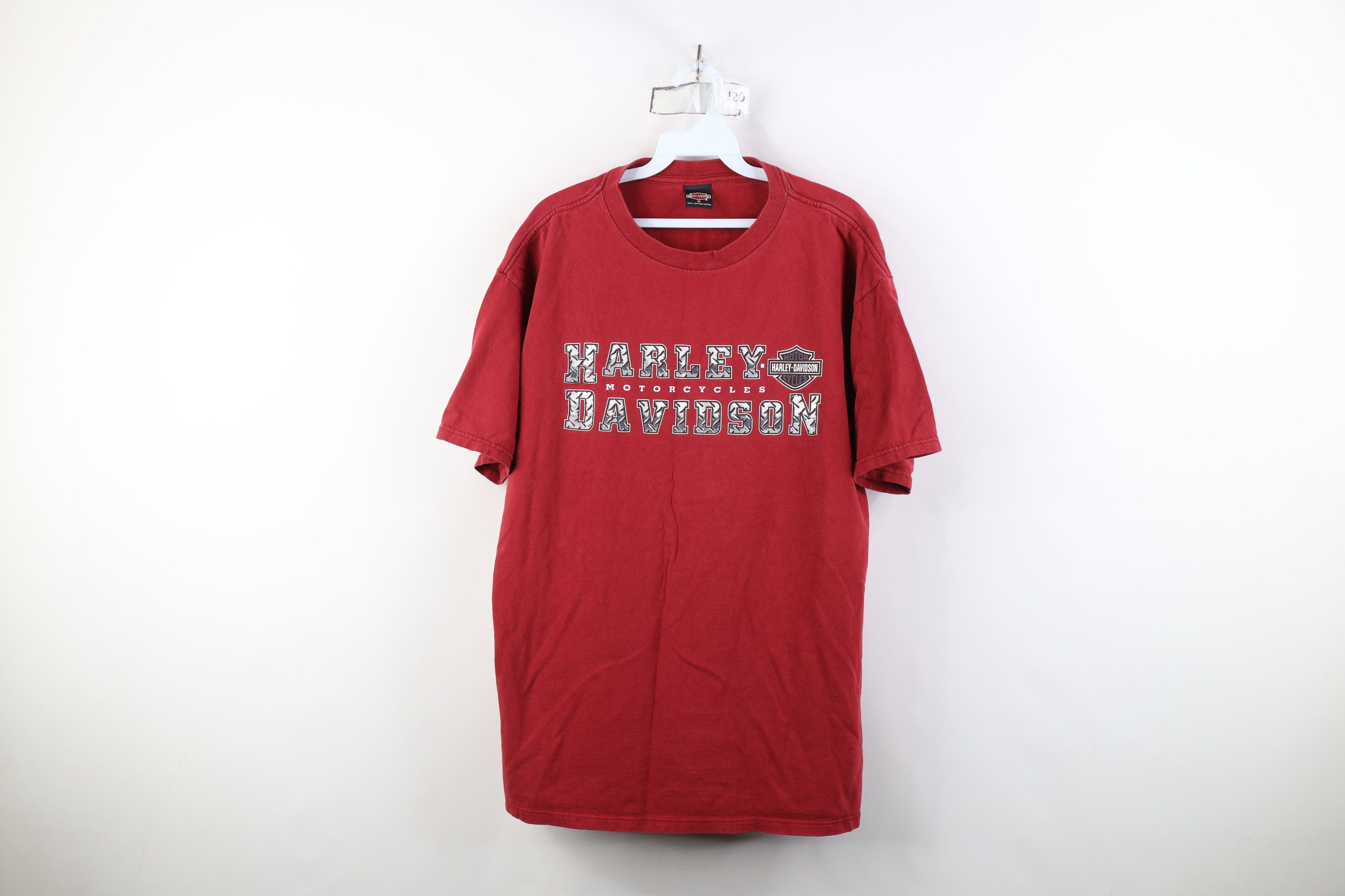 Vintage Y2K 2001 Harley Davidson Steel Plate T-Shirt USA