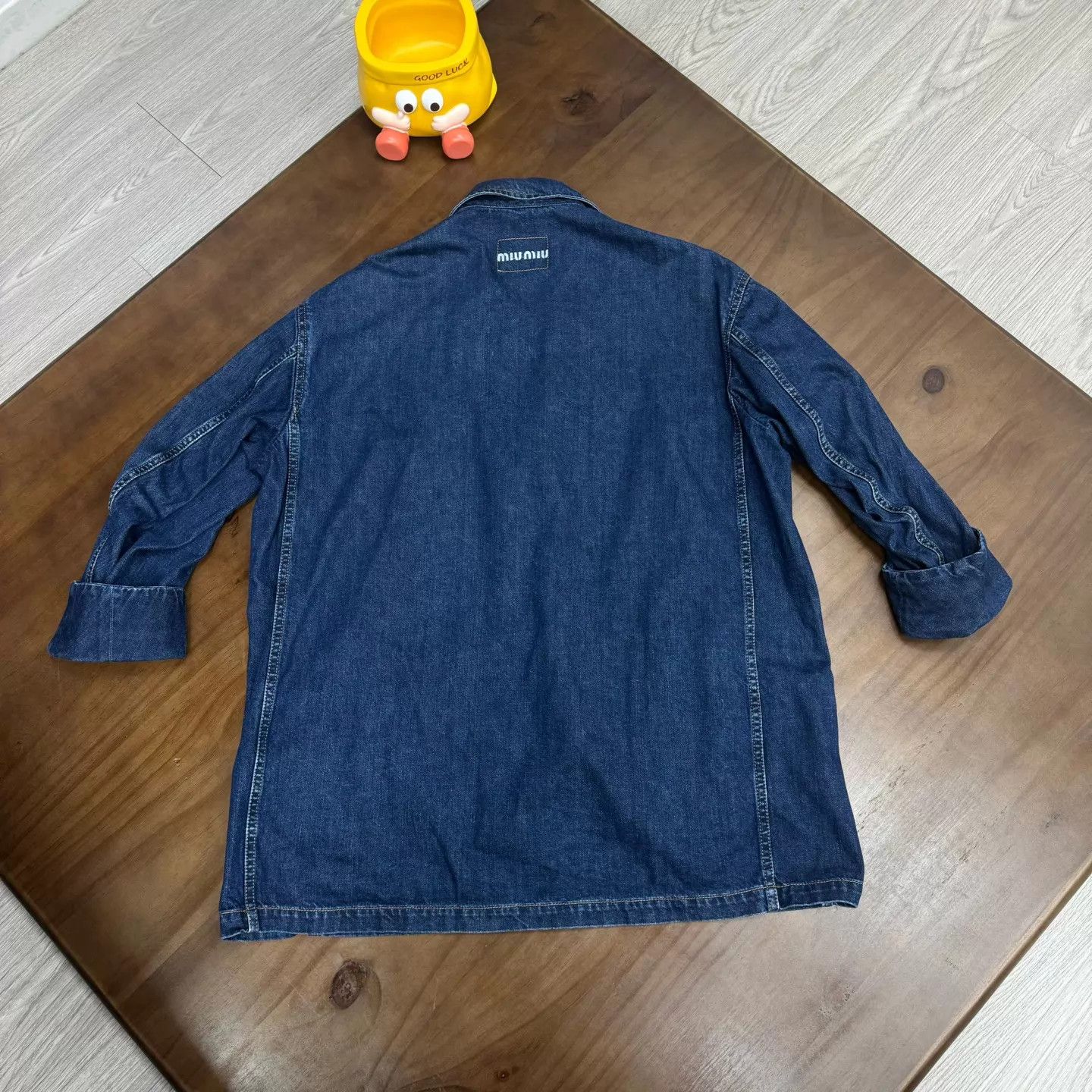 Miu Miu MIU MIU blue denim jacket women's Size S / US 4 / IT 40 - 2 Thumbnail