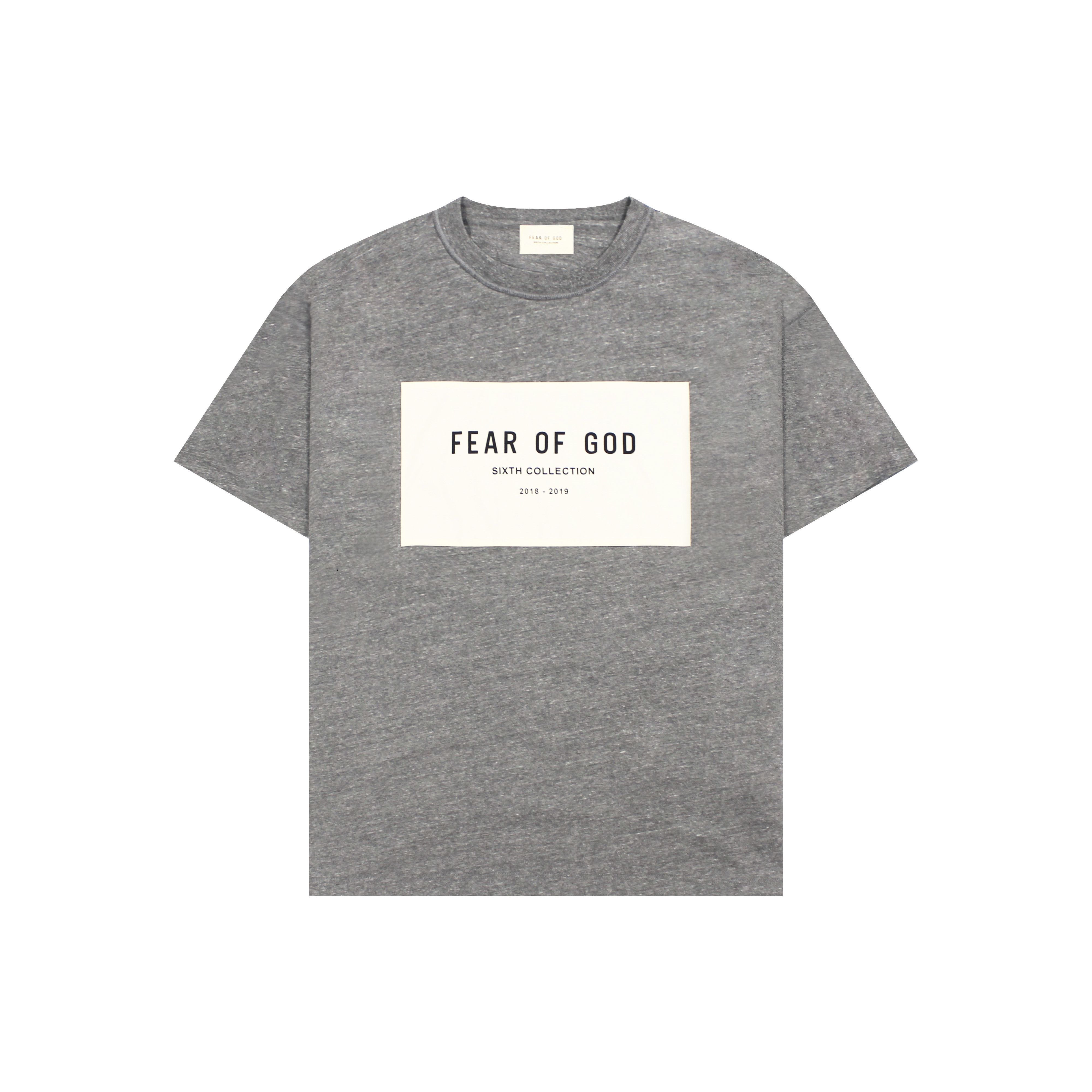 Fear of God Fear of God 6th Sixth Collection Grey Tee Black | Grailed