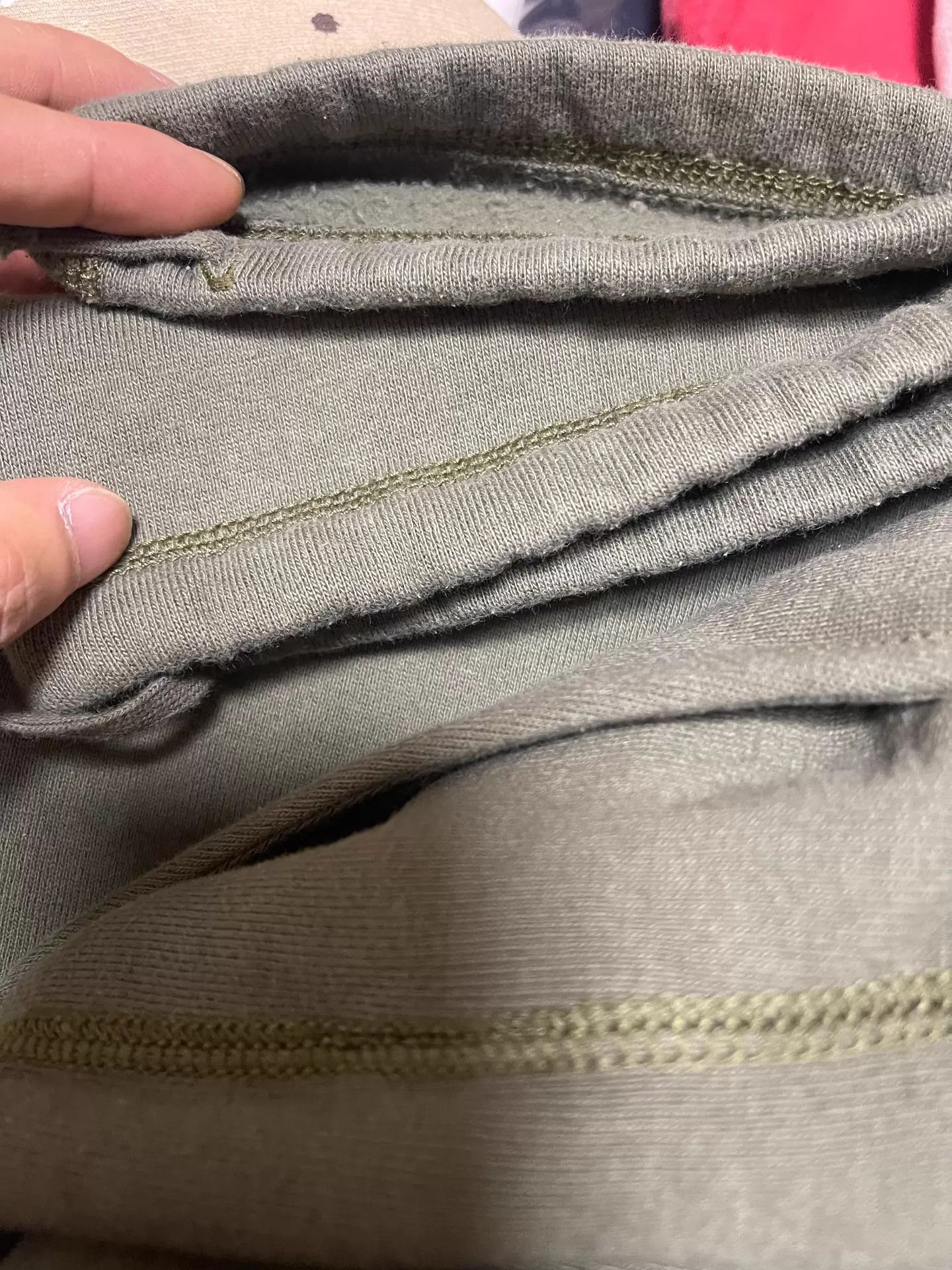 A.PRESSE APRESSE Vintage Drawstring Sweatpants Olive/Black 26SS Size US 36 / EU 52 - 5 Thumbnail