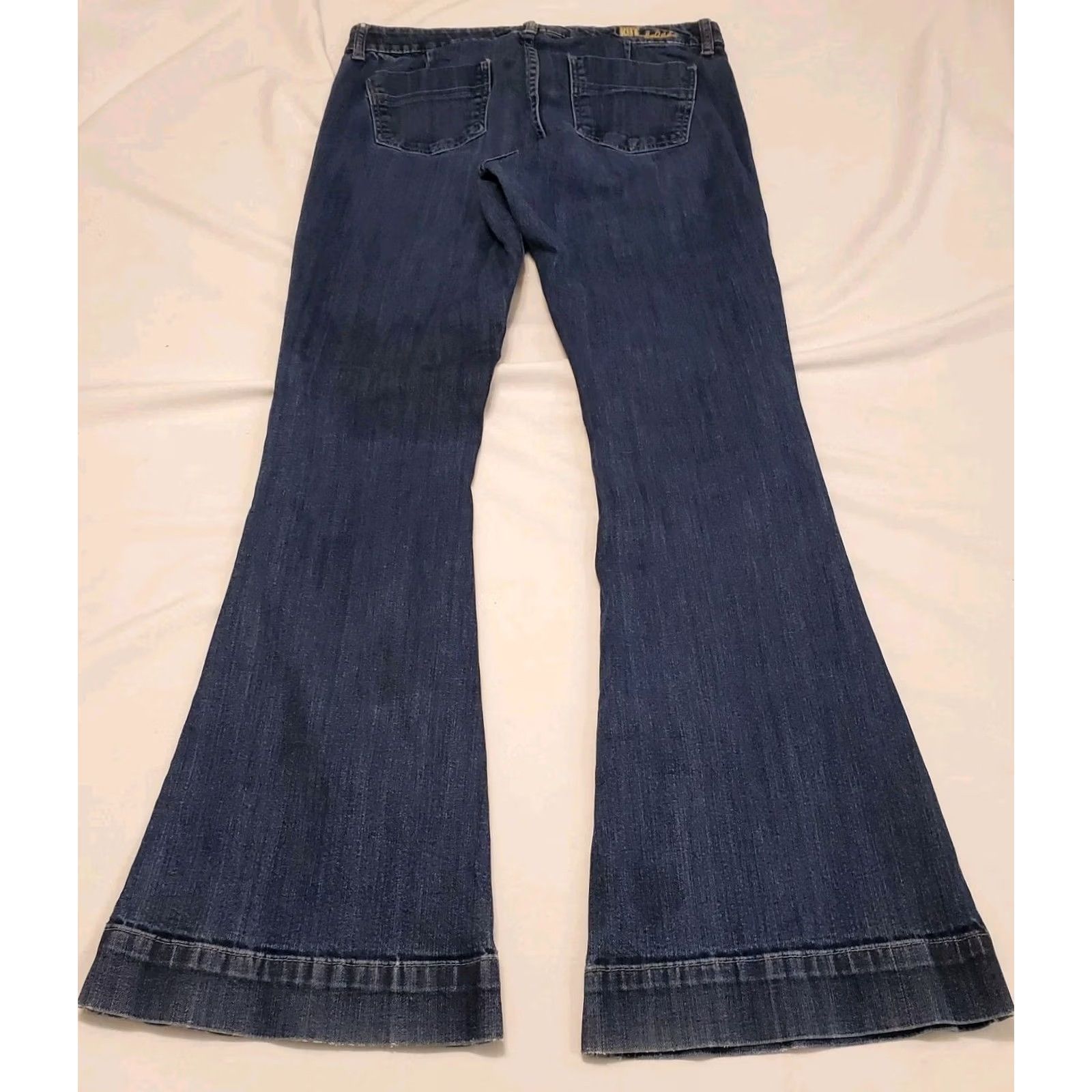 Vintage Kut From The Kloth Jeans Sz 10 Flare Leg Front Pocket Low Rise Hippie Festival Size 32" / US 10 / IT 46 - 5 Thumbnail