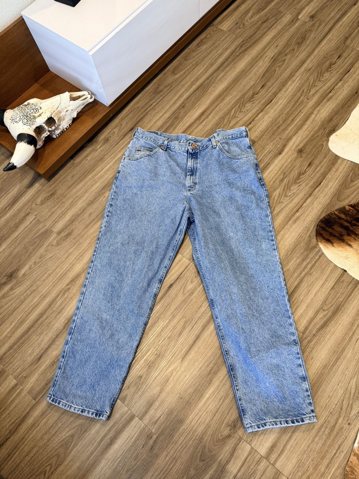 Other Vintage Brittania Light Blue Denim Relaxed Fit Dad Jeans Size US 38 / EU 54 - 1 Thumbnail