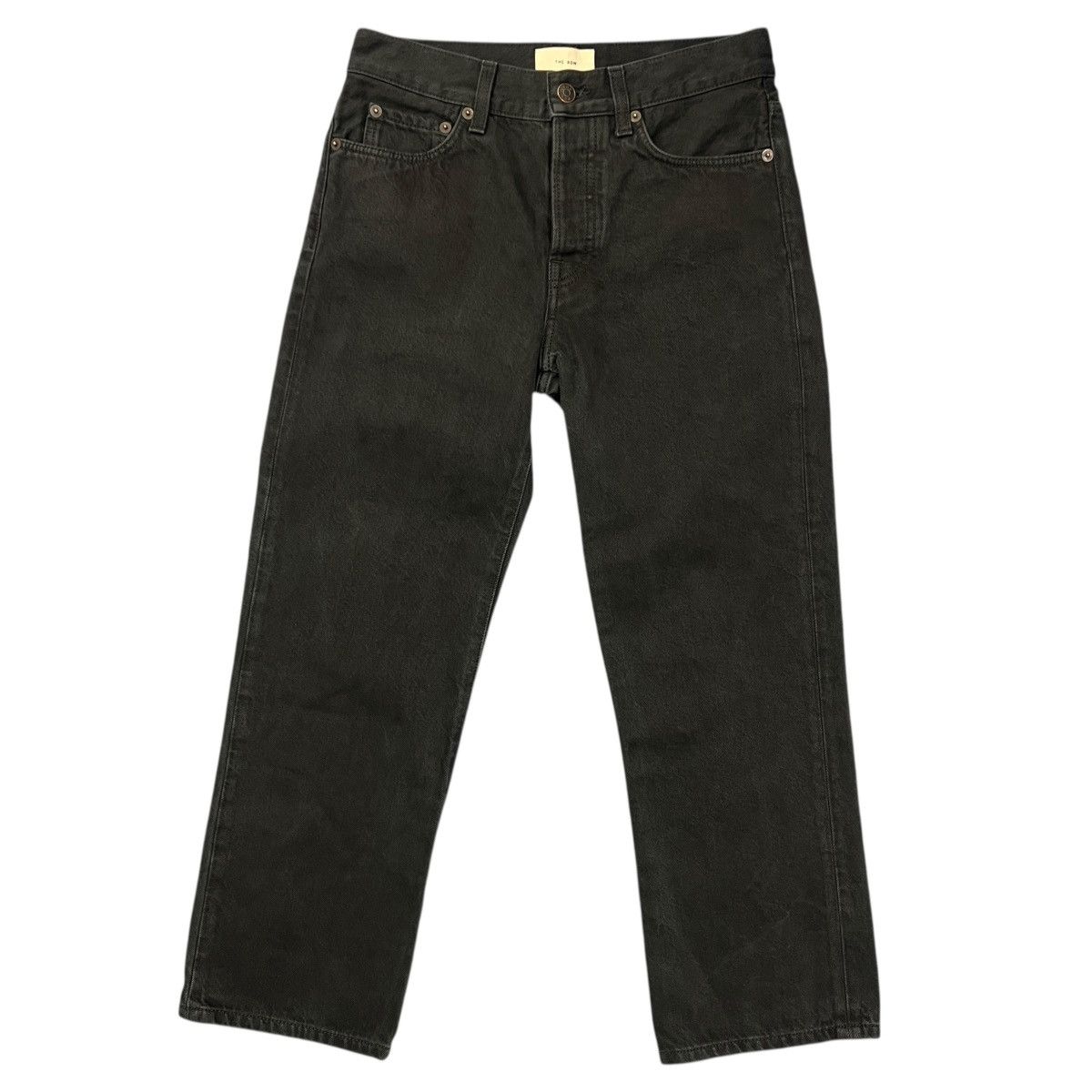 The Row THE ROW Black Cropped Denim Pants Size 26" / US 2 / IT 38 - 1 Thumbnail