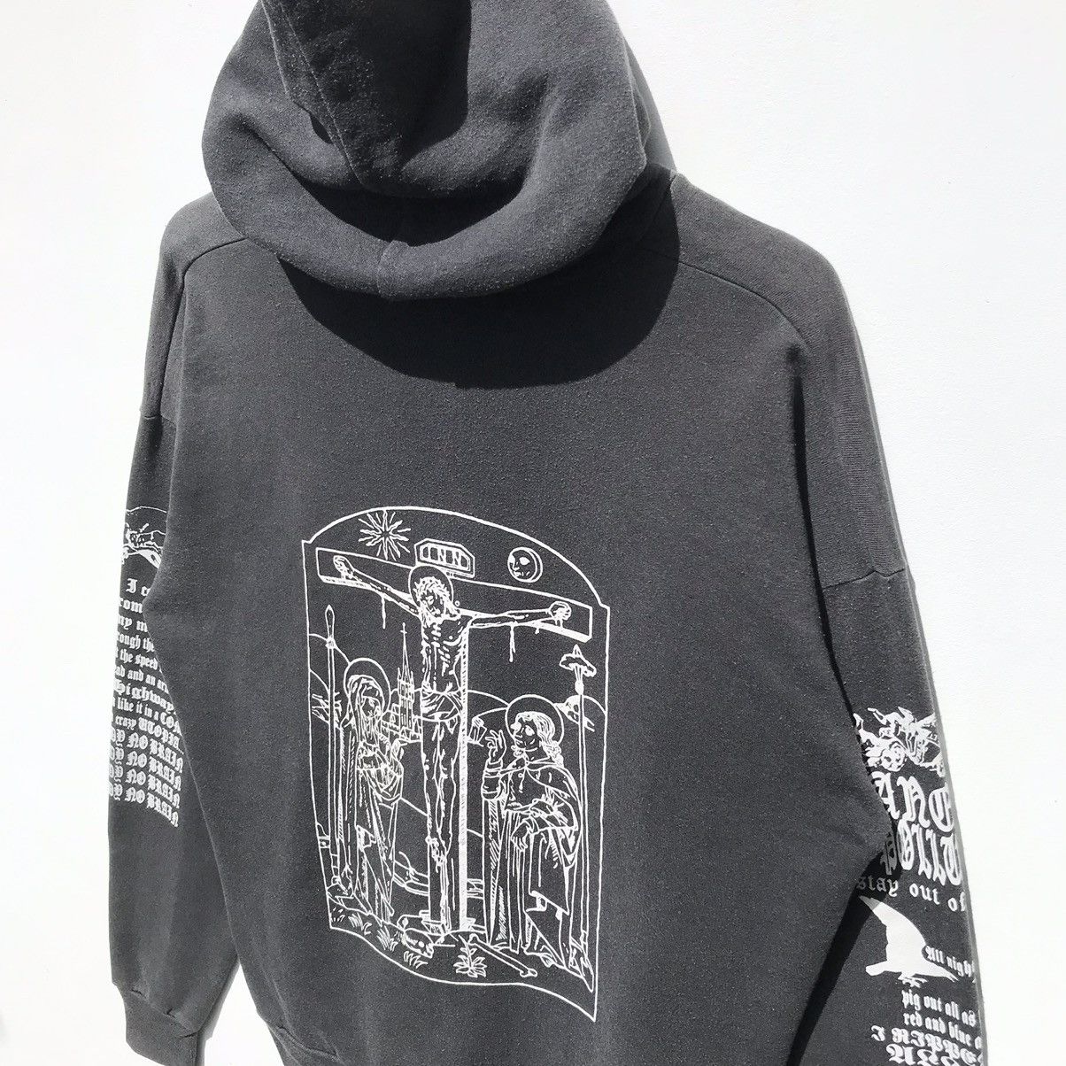 WWE Y2K Vintage Johnny Spade WWE Hoodie Sweatshirt SunFaded Size US L / EU 52-54 / 3 - 6 Thumbnail