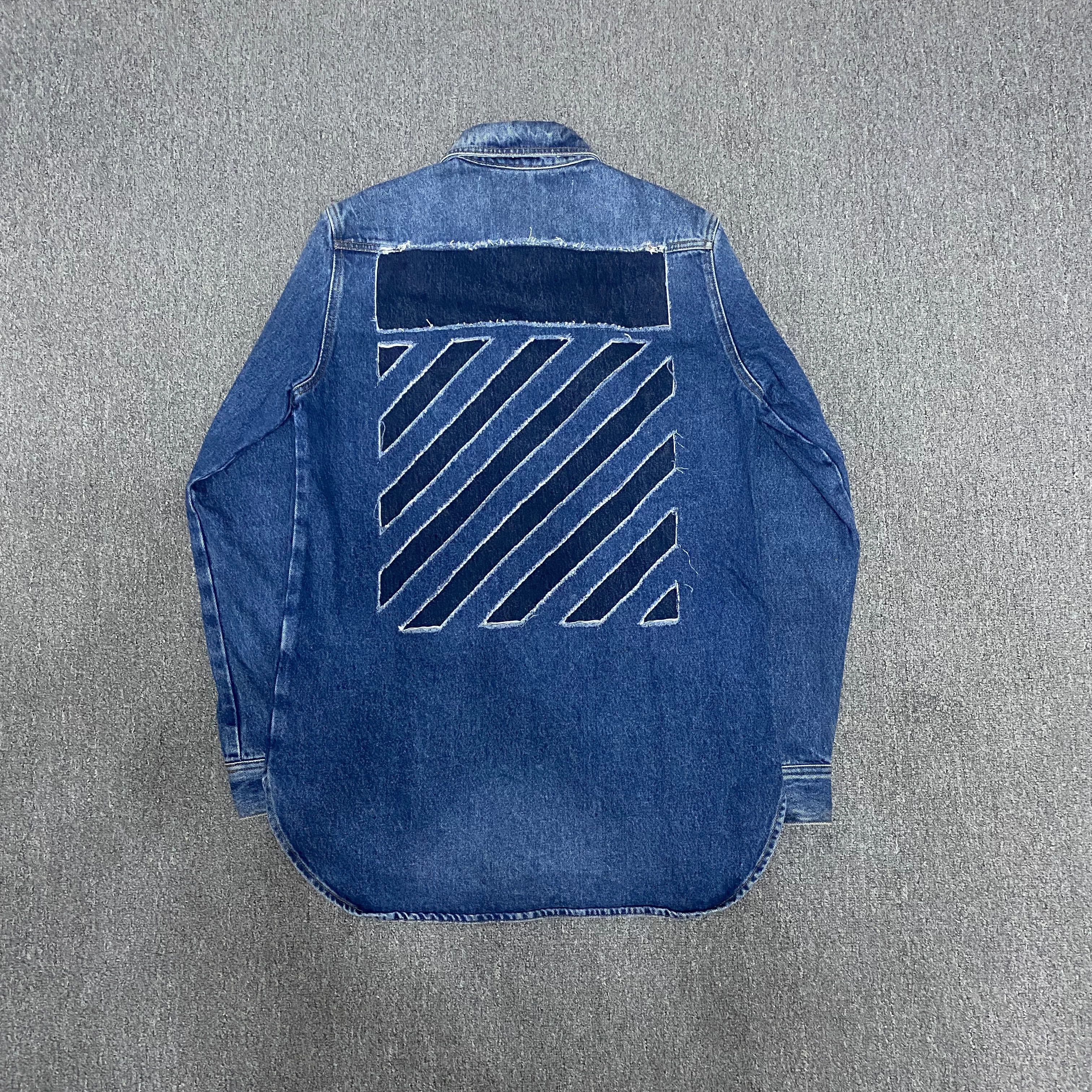 Off-White OFF WHITE 19SS Washed Denim Shirt Size US XS / EU 42 / 0 - 1 Thumbnail