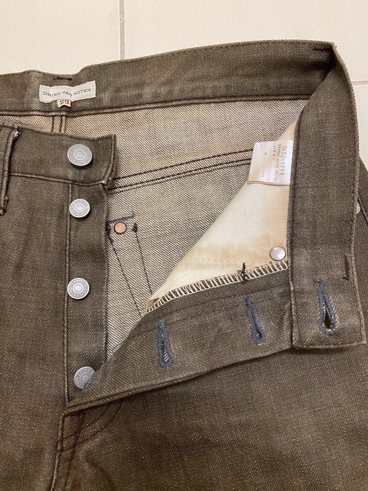 Dries Van Noten Dries Van Noten Red Line Selvedge Jeans Size US 29 - 8 Thumbnail