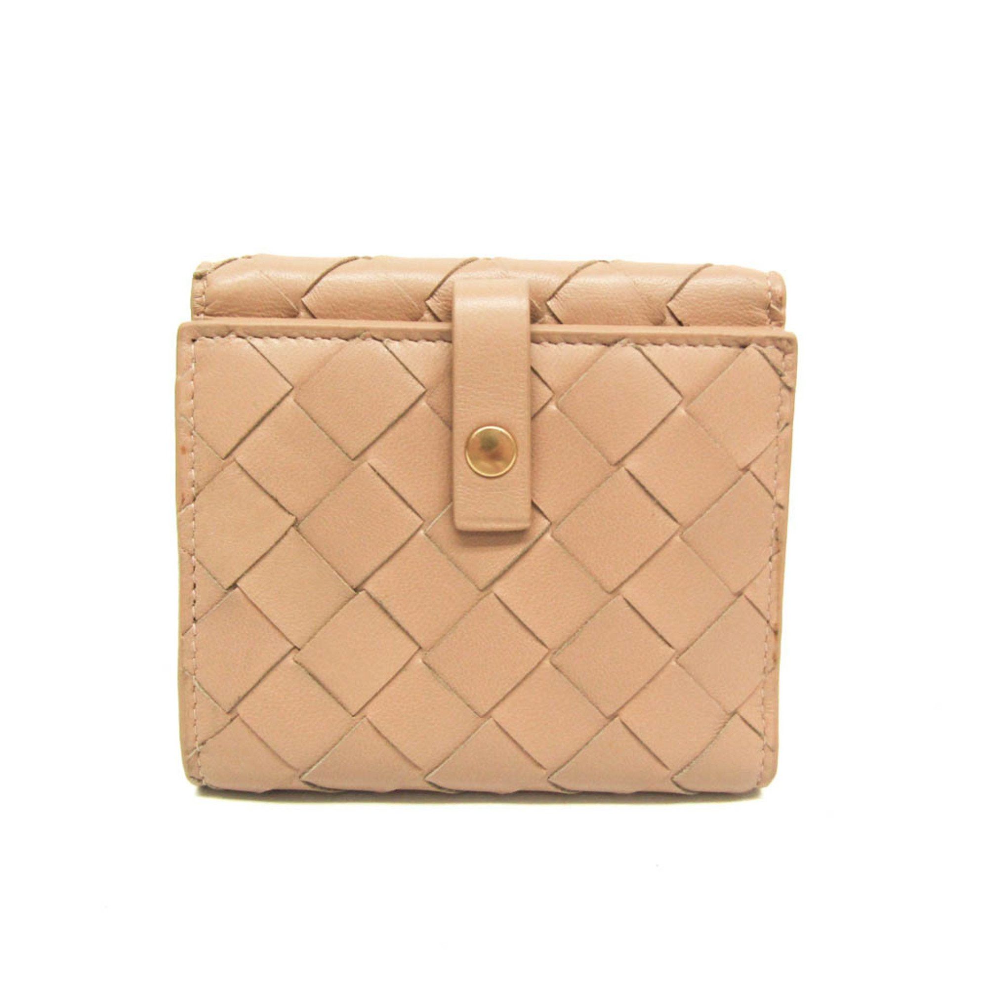 Bottega Veneta Intrecciato Beige Leather Wallet (Pre-Owned) Size ONE SIZE - 1 Thumbnail