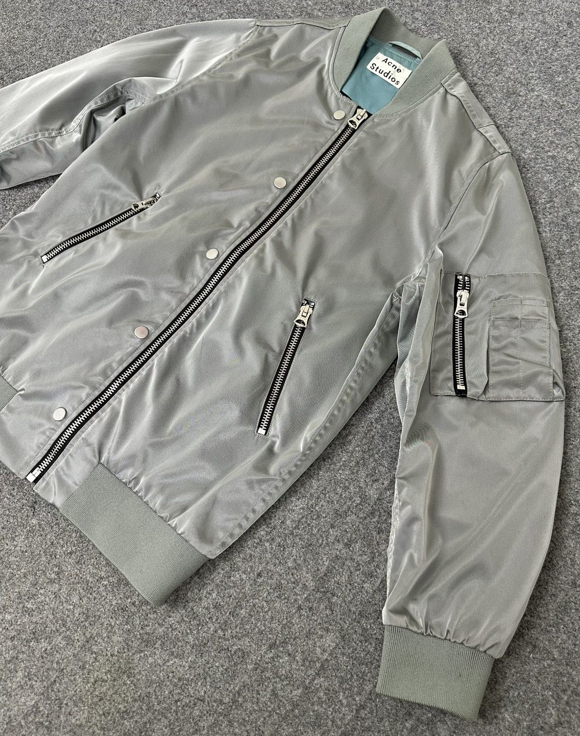 Acne Studios Acne Studios - Varden Tech S/S16 - M-A1 Bomber Jacket Size US M / EU 48-50 / 2 - 2 Thumbnail