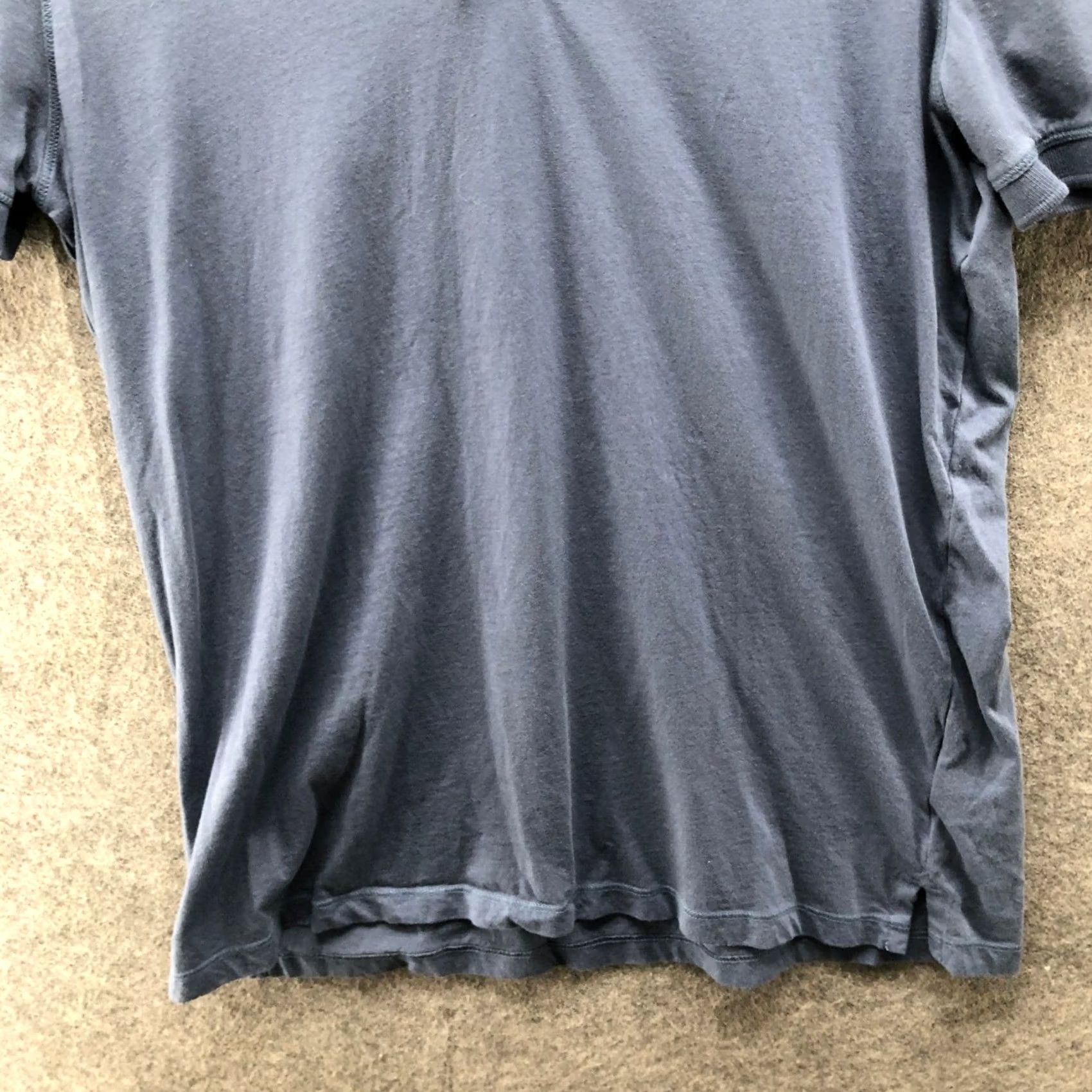 Allsaints AllSaints Vidal Polo Shirt Mens L Blue Short Sleeve Embroidered Logo Ramskull Size US L / EU 52-54 / 3 - 4 Thumbnail
