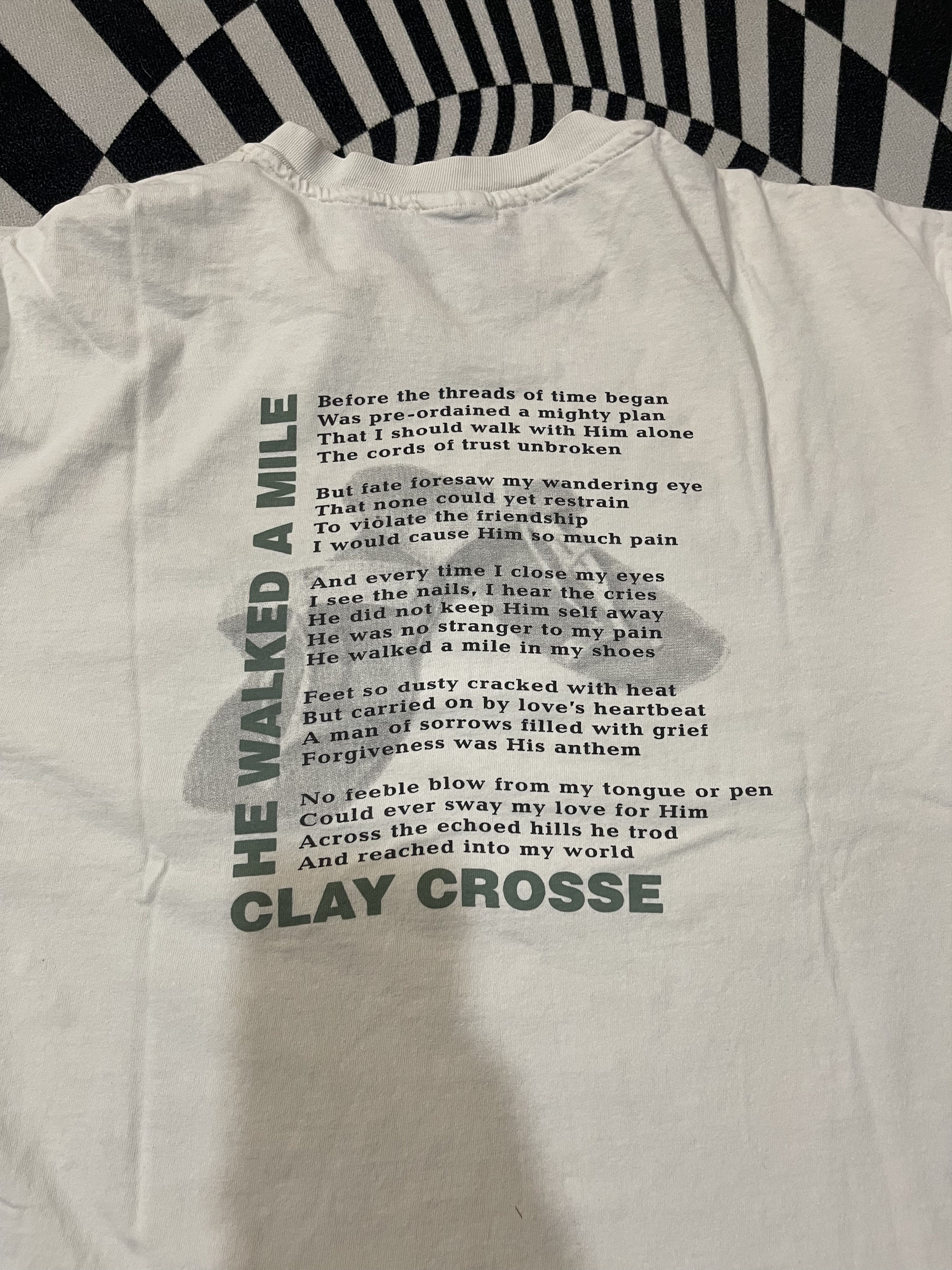 Vintage Rare Vintage Clay Crosse "He Walked a Mile In My Shoes" Tee Size US XL / EU 56 / 4 - 3 Thumbnail