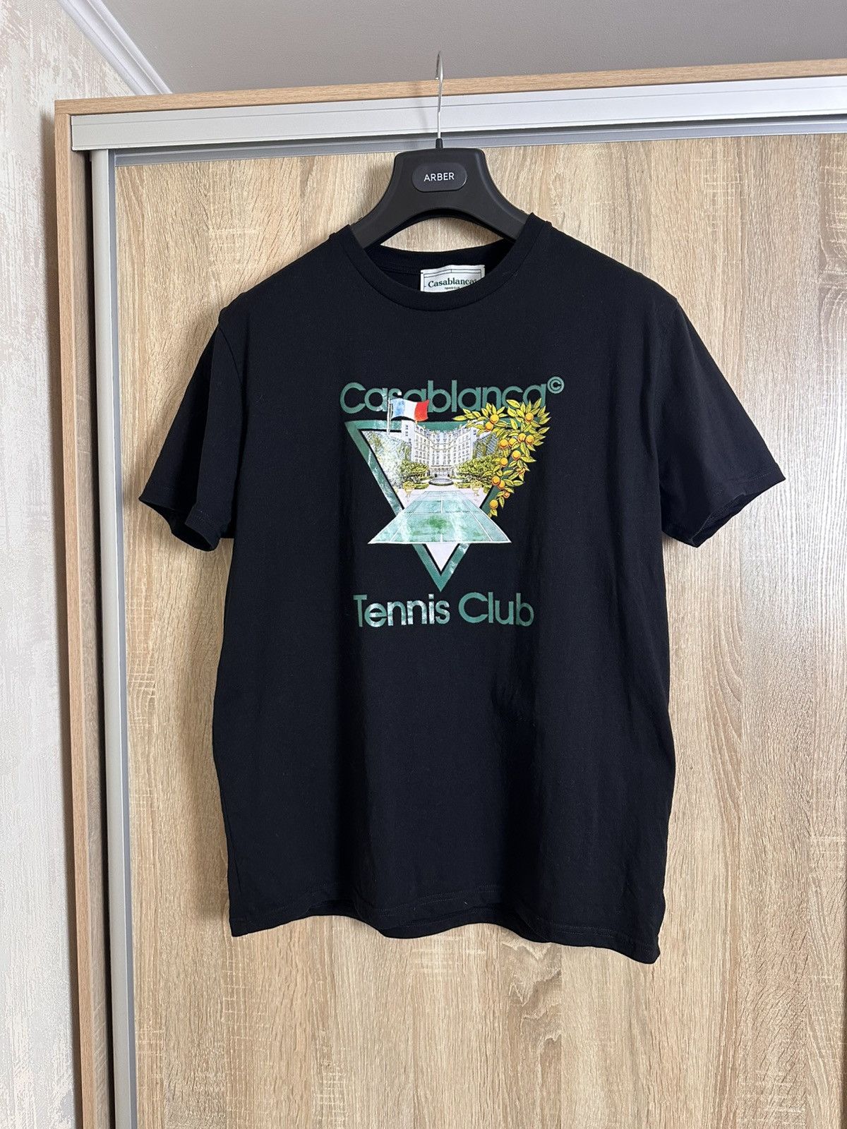 Vintage 🔥 Casablanca Styled Logo T Shirt Black Tennis Club Size US XL / EU 56 / 4 - 1 Thumbnail