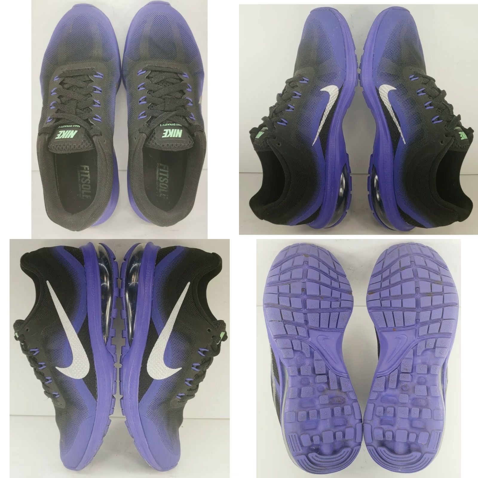 Nike Nike Air Max Dynasty 2 Sneaker Women Black Purple Silver 7M 898468 001 Size US 7 / IT 37 - 8 Thumbnail