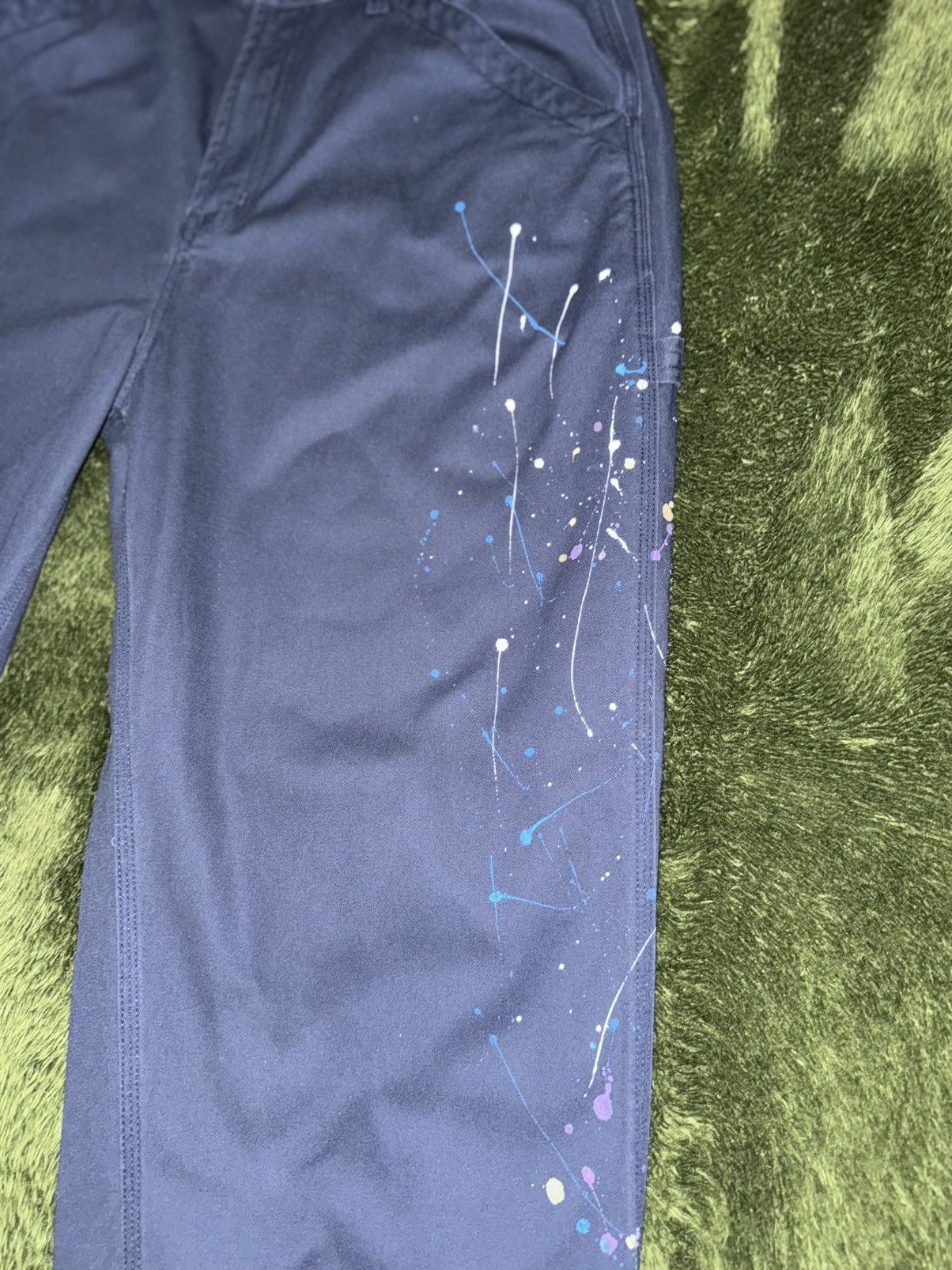 thisisneverthat [L] YESEYESEE Painted Cotton Carpenter Work Pants navy Size US 36 / EU 52 - 7 Thumbnail