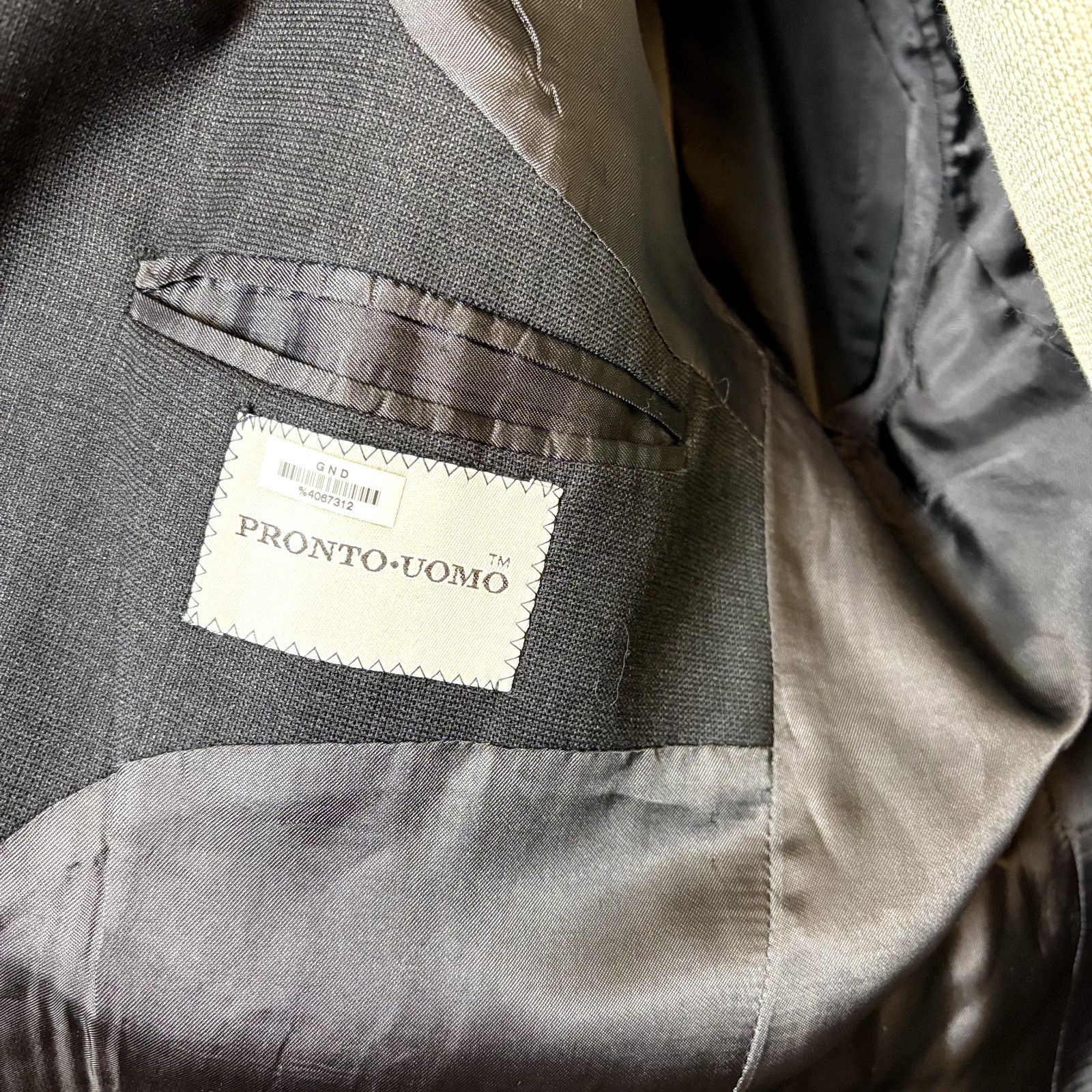 Pronto Uomo Pronto Uomo Sport Coat Blazer Natural Stretch Men's 48 XL Br Size 48R - 8 Thumbnail