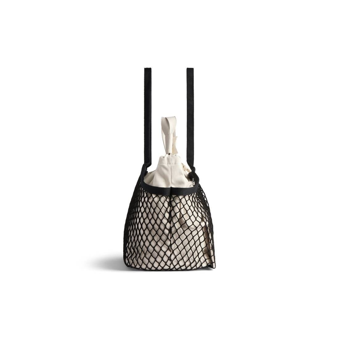 Balenciaga o1bcso1str0525 Size: OS / 24/7 Medium Tote Bag Beige/Black Size ONE SIZE - 3 Thumbnail