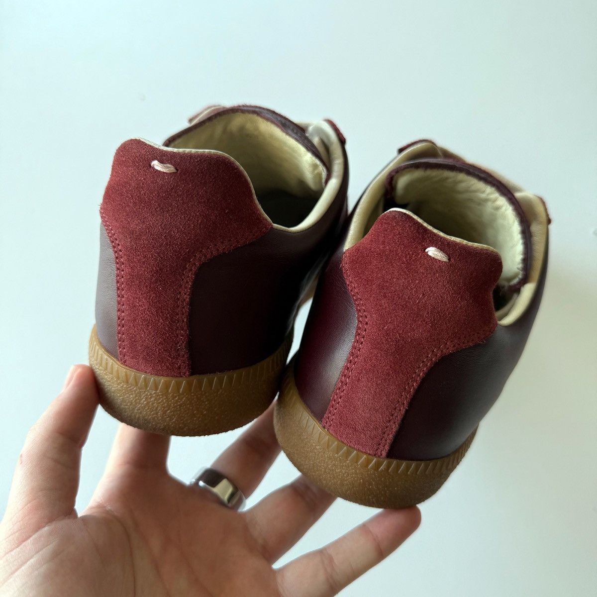 Maison Margiela 2015 Maison Margiela Burgundy Oxblood GATs Size US 10 / EU 43 - 10 Thumbnail