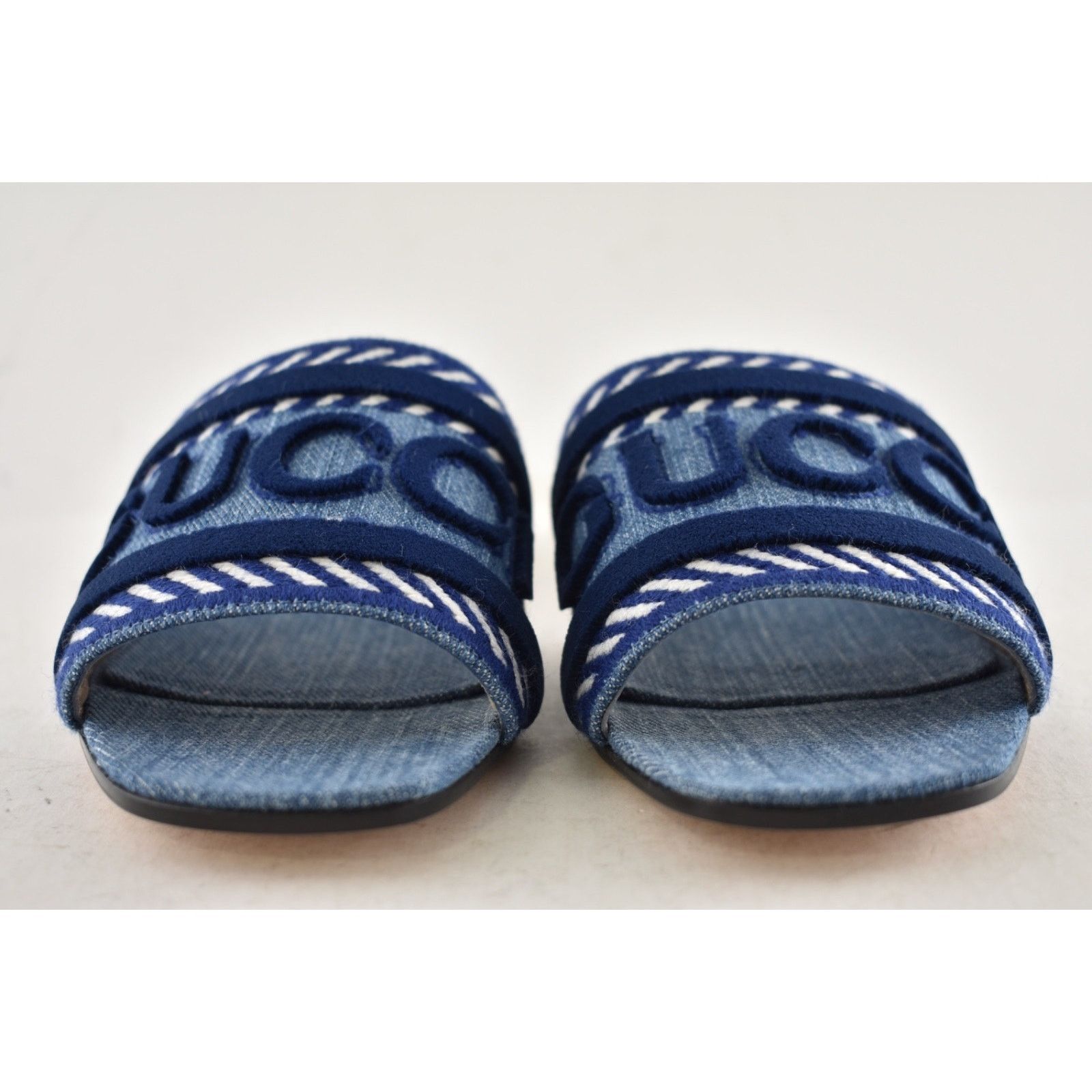 Gucci Gucci Jane Light Blue Denim Mule Sandal 37 Size US 7 / IT 37 - 10 Thumbnail