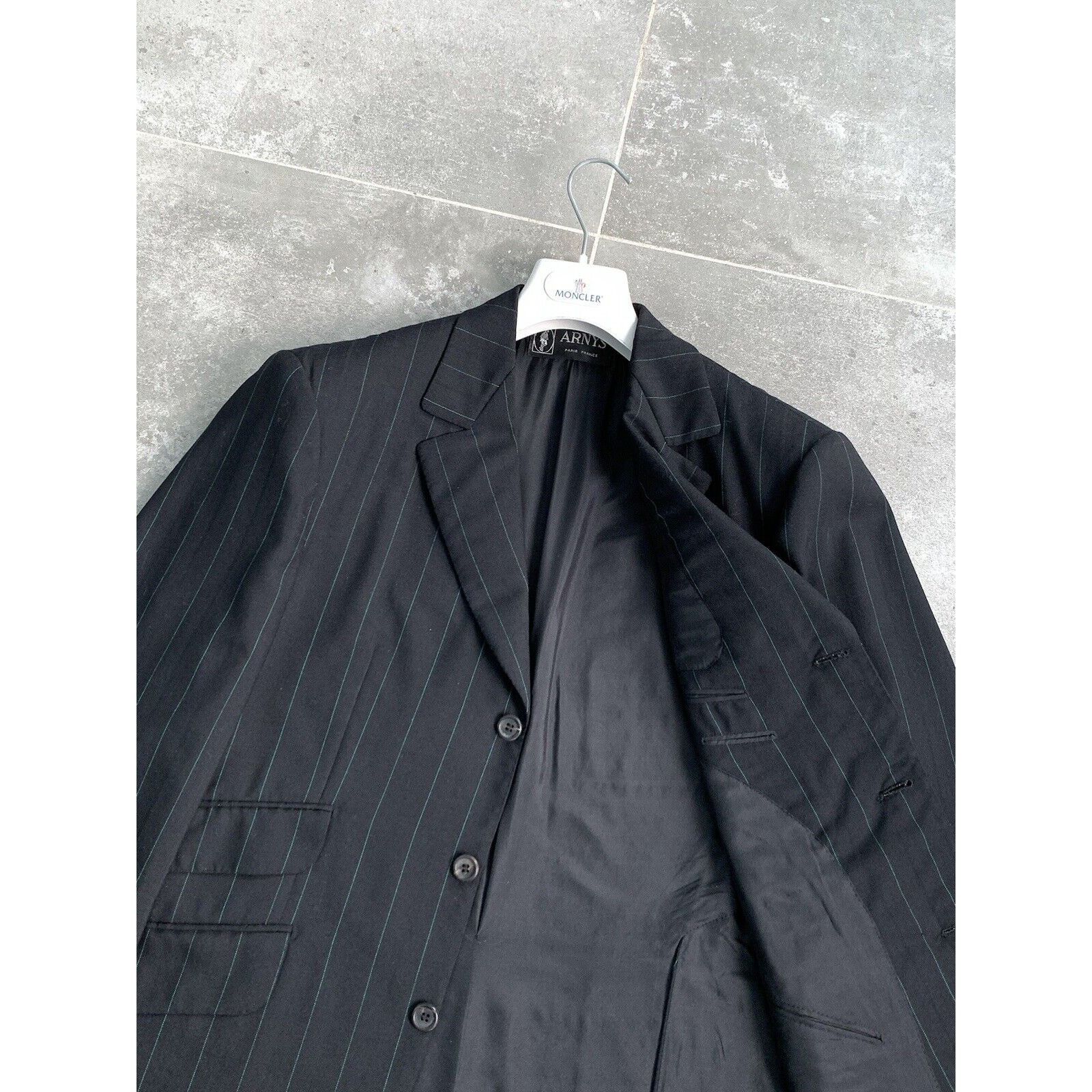 Designer ARNYS PARIS Bespoke Suit Blazer Trousers EU 50 UK 40 Short Size 50S - 12 Thumbnail