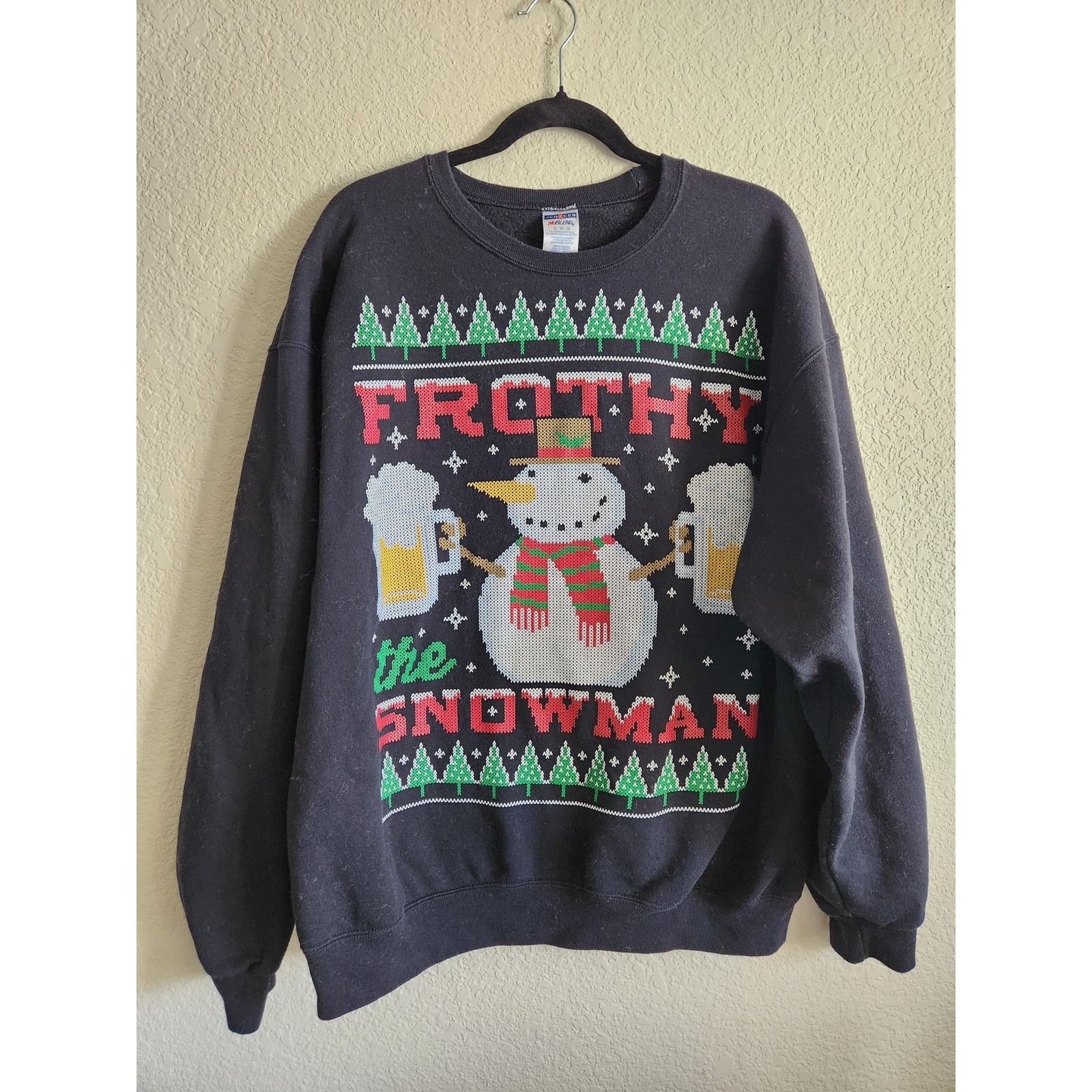 Other Frothy Snowman Unisex Ugly Novelty Christmas Sweater-XL Size US XL / EU 56 / 4 - 1 Thumbnail