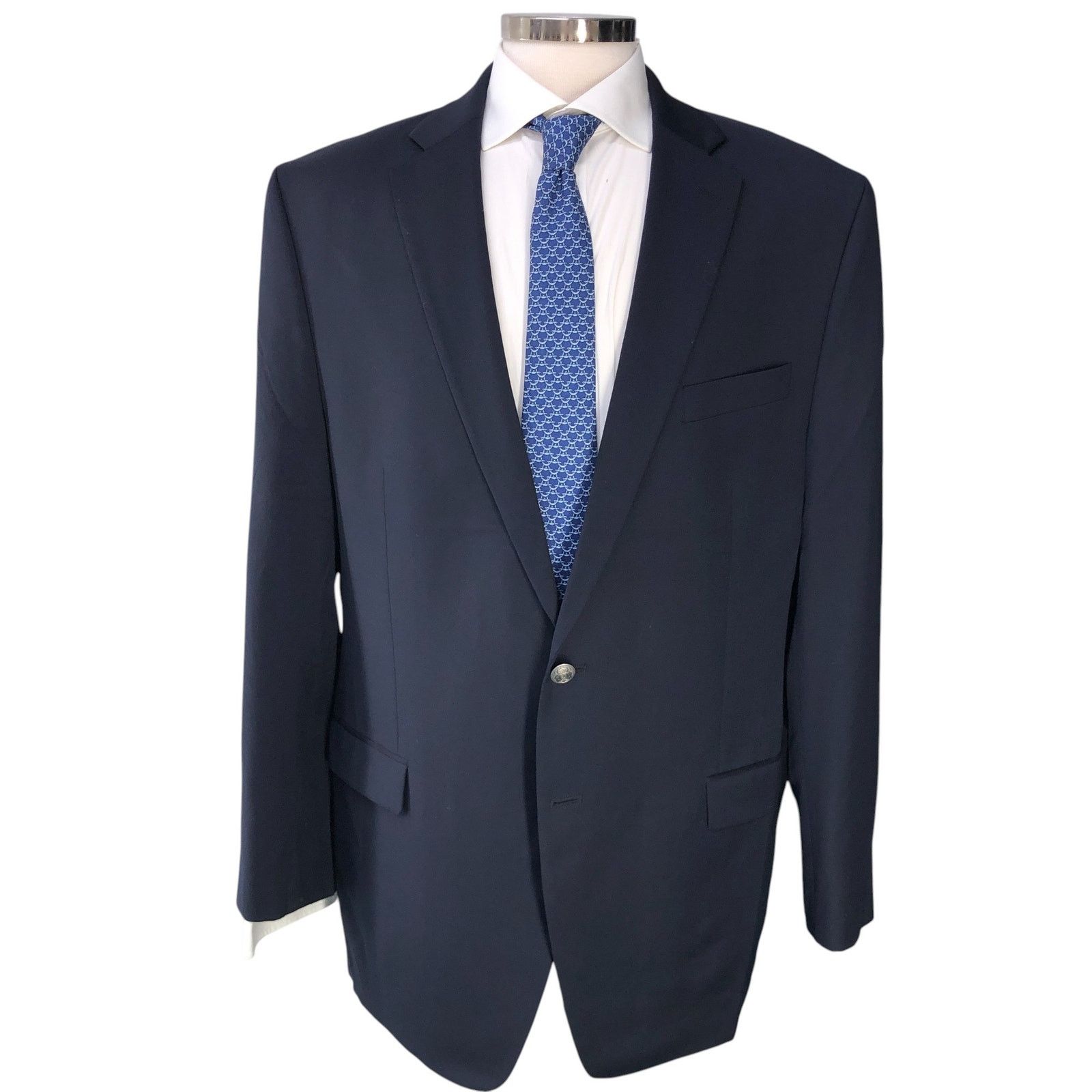 Michael Kors Michael Kors Size 46L Blazer Classic Navy Gold Metal Button Size 46L - 13 Thumbnail