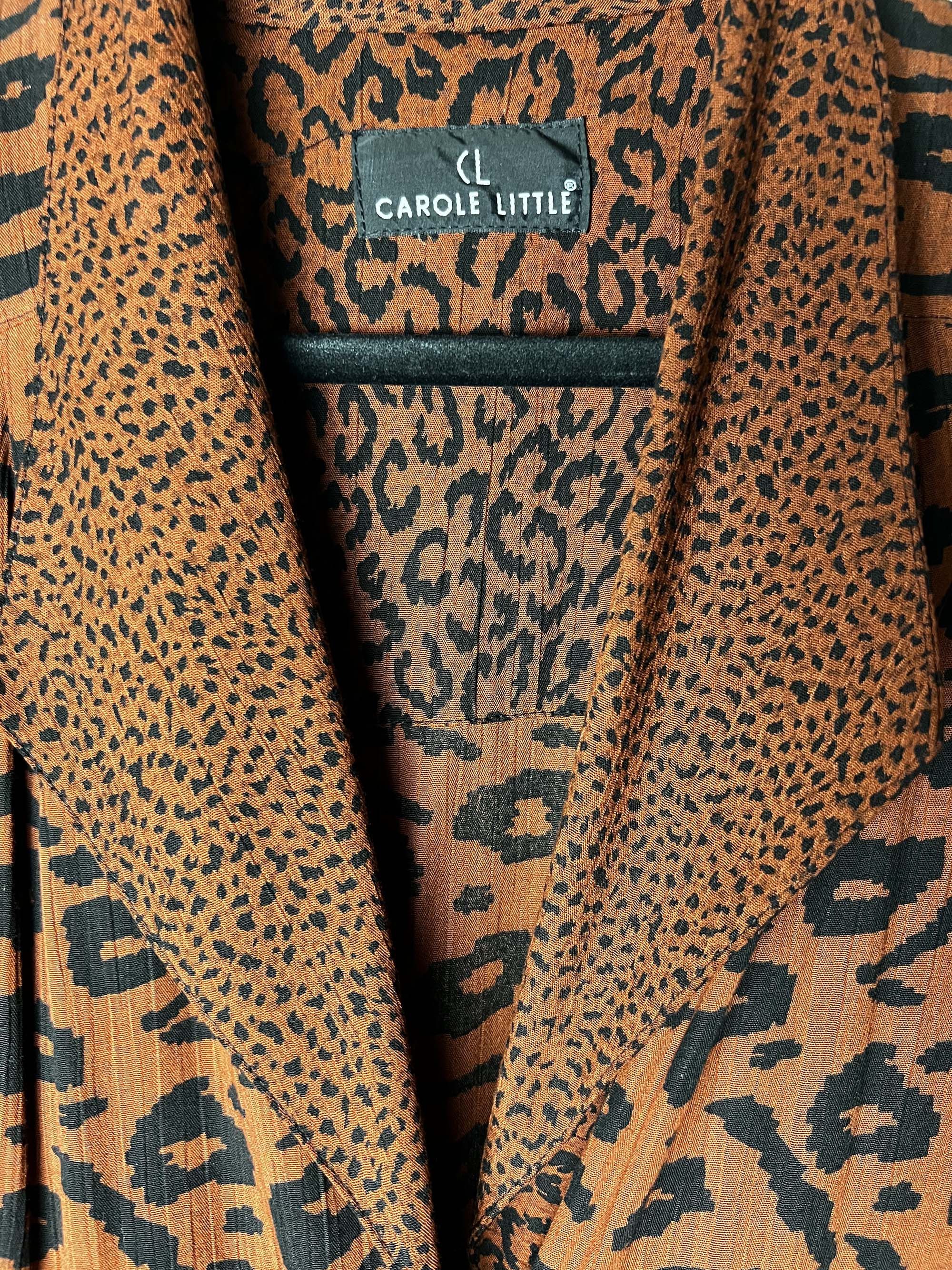 Vintage Vintage 1980's Carole Little Animal Print Blazer Jacket Size ONE SIZE - 7 Thumbnail