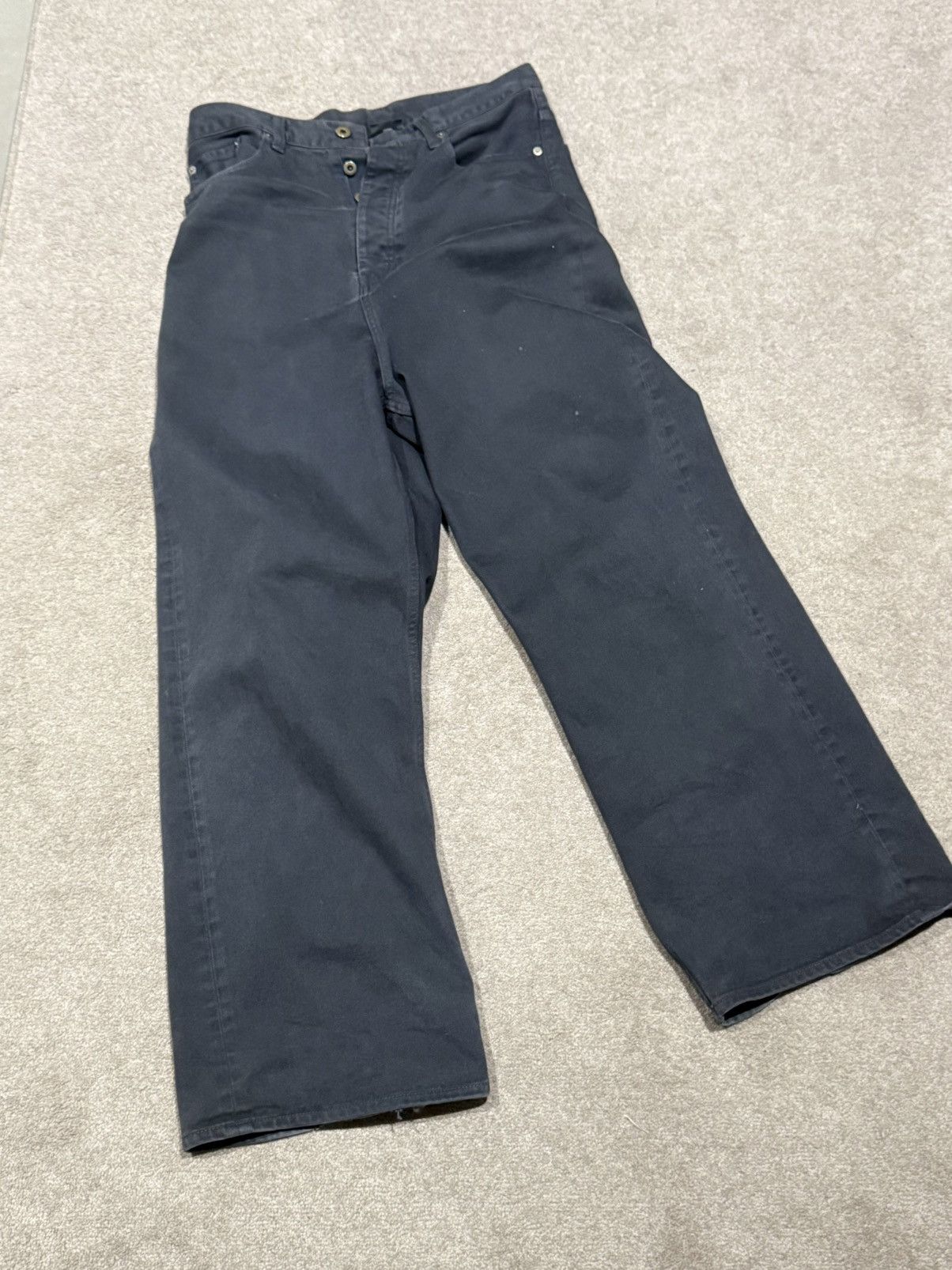 Vuja De VUJA DE LUKE PL BAGGY JEANS IN MUDWASH BLACK | Grailed