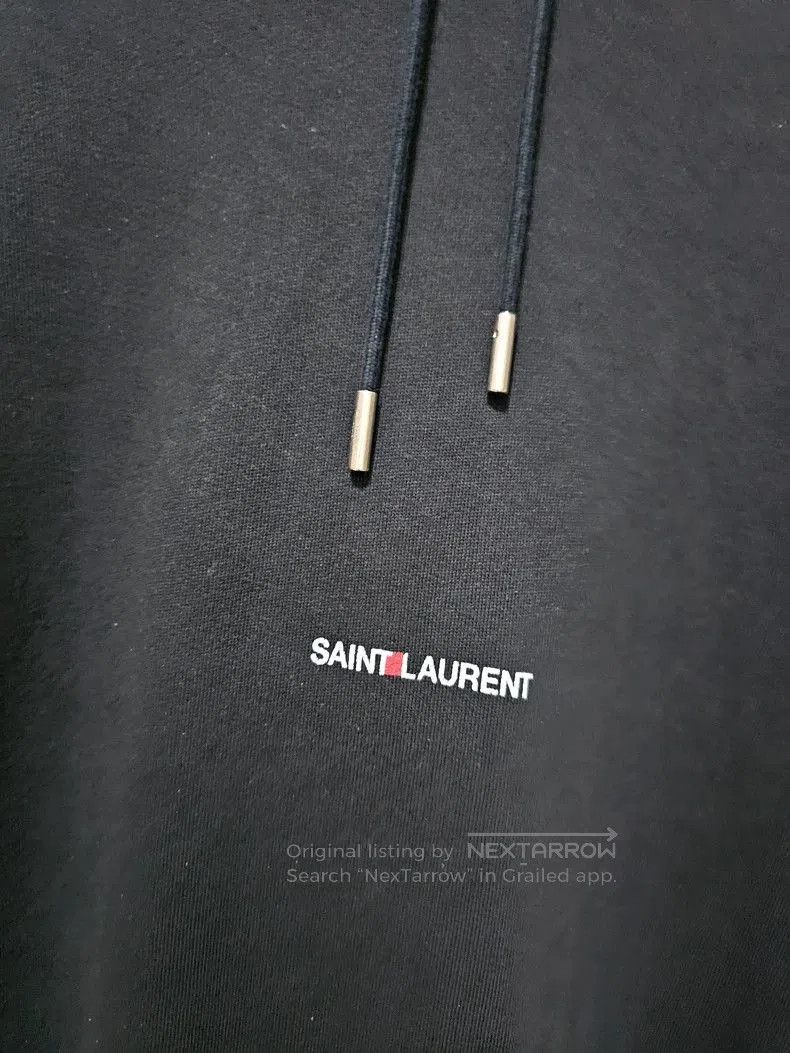 Saint Laurent Paris Saint Laurent Men's Black Hoodie. Size US XL / EU 56 / 4 - 2 Thumbnail