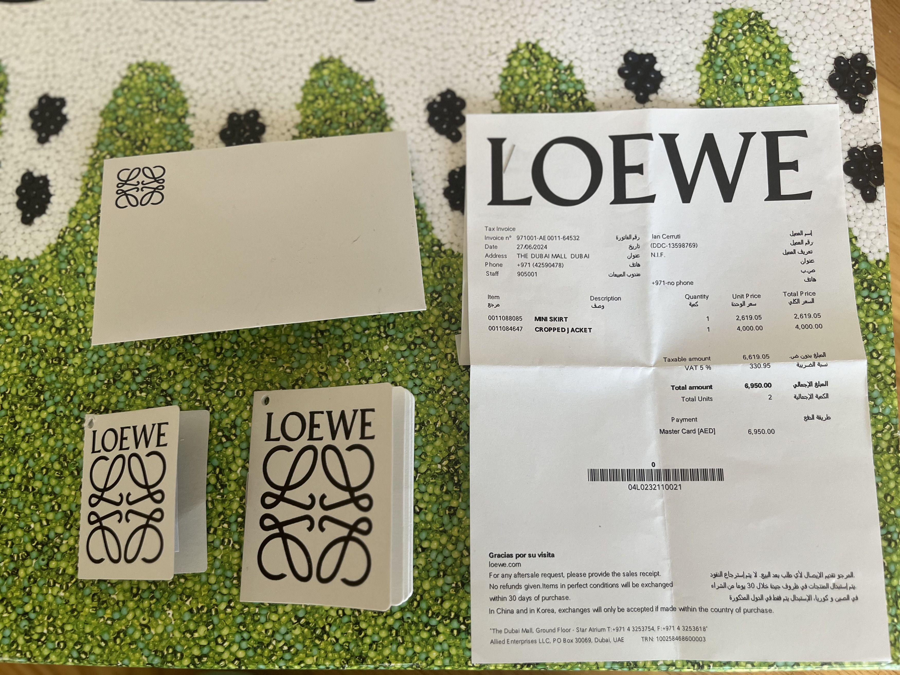 Loewe LOEWE two piece pink set sweater, cropped Jacket and skirt Size S / US 4 / IT 40 - 15 Thumbnail