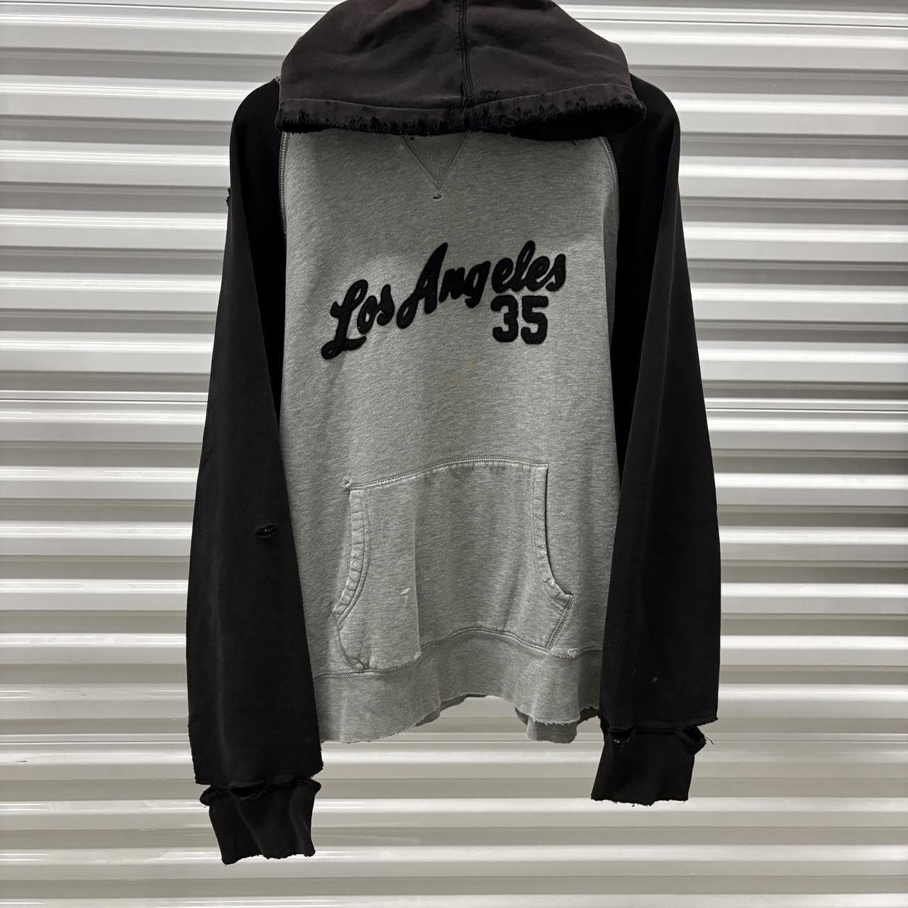 Vintage Vintage Distressed & Faded Los Angeles Oversized Hoodie Size US L / EU 52-54 / 3 - 2 Thumbnail