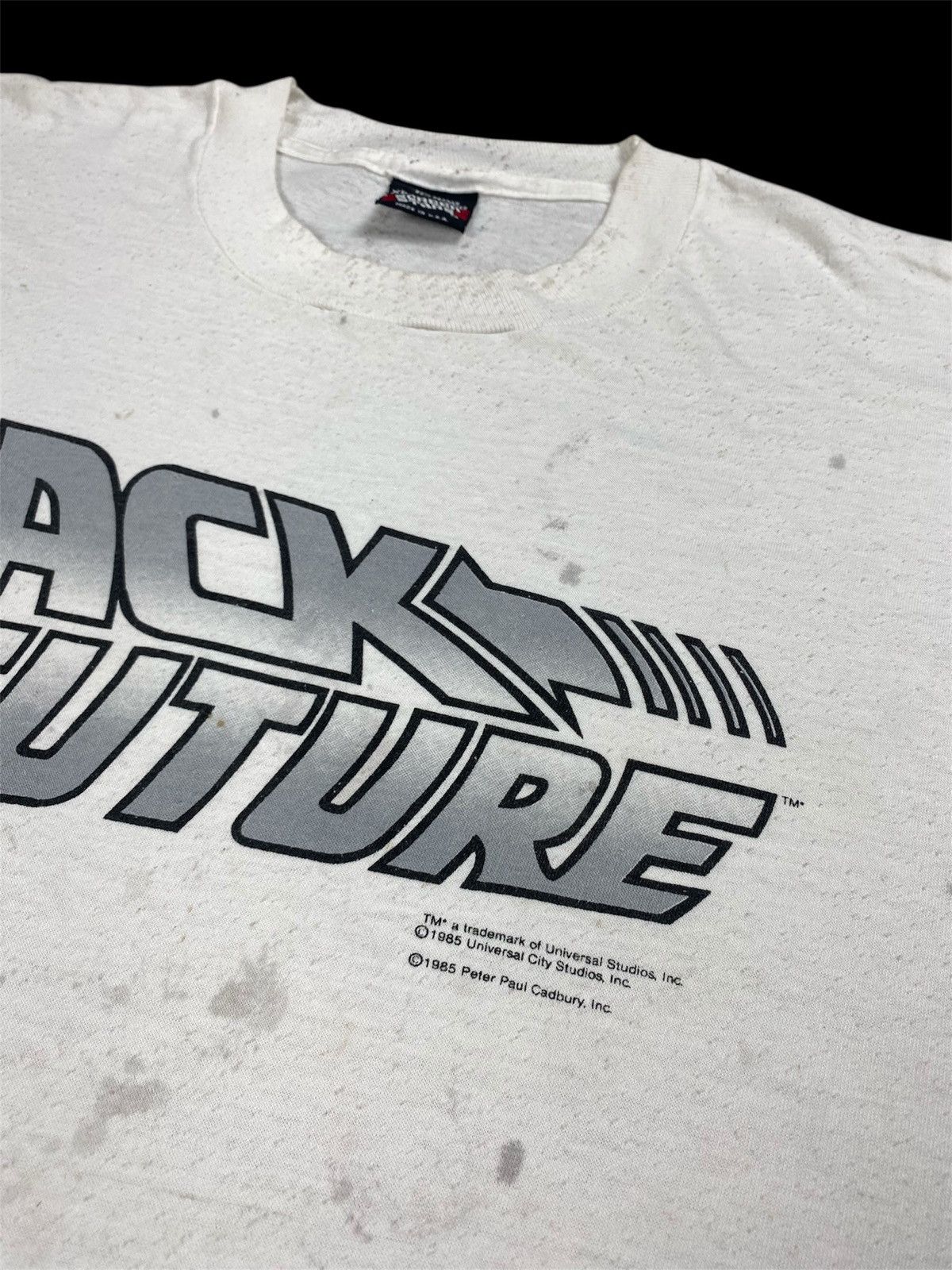 Vintage Vintage Back To The Future 1985s Movie T-Shirt Size US XL / EU 56 / 4 - 4 Thumbnail