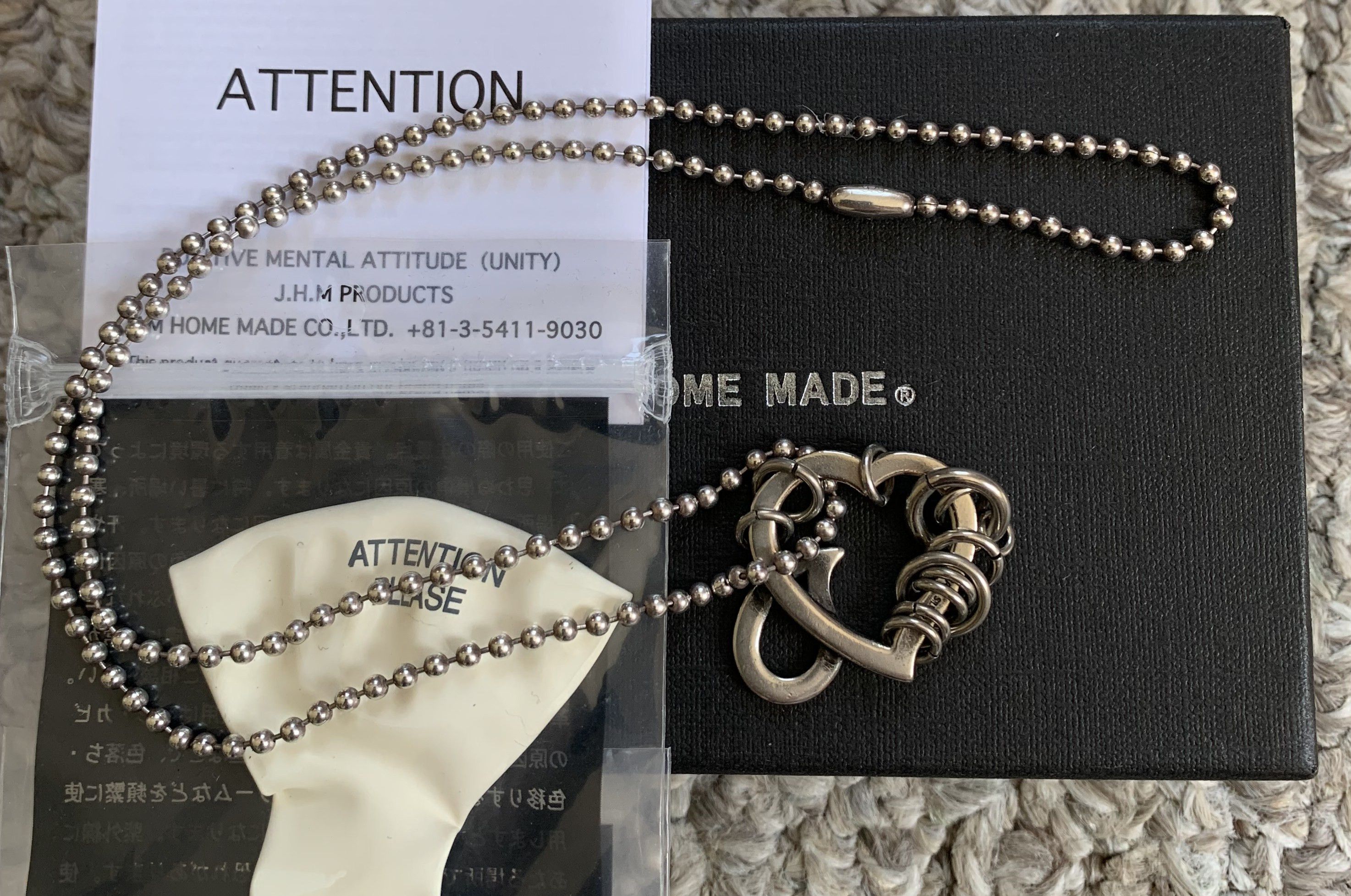 Jam Home Made × Number (N)ine FW03 Number (N)ine Crying Heart Sterling Silver Necklace Size ONE SIZE - 9 Thumbnail