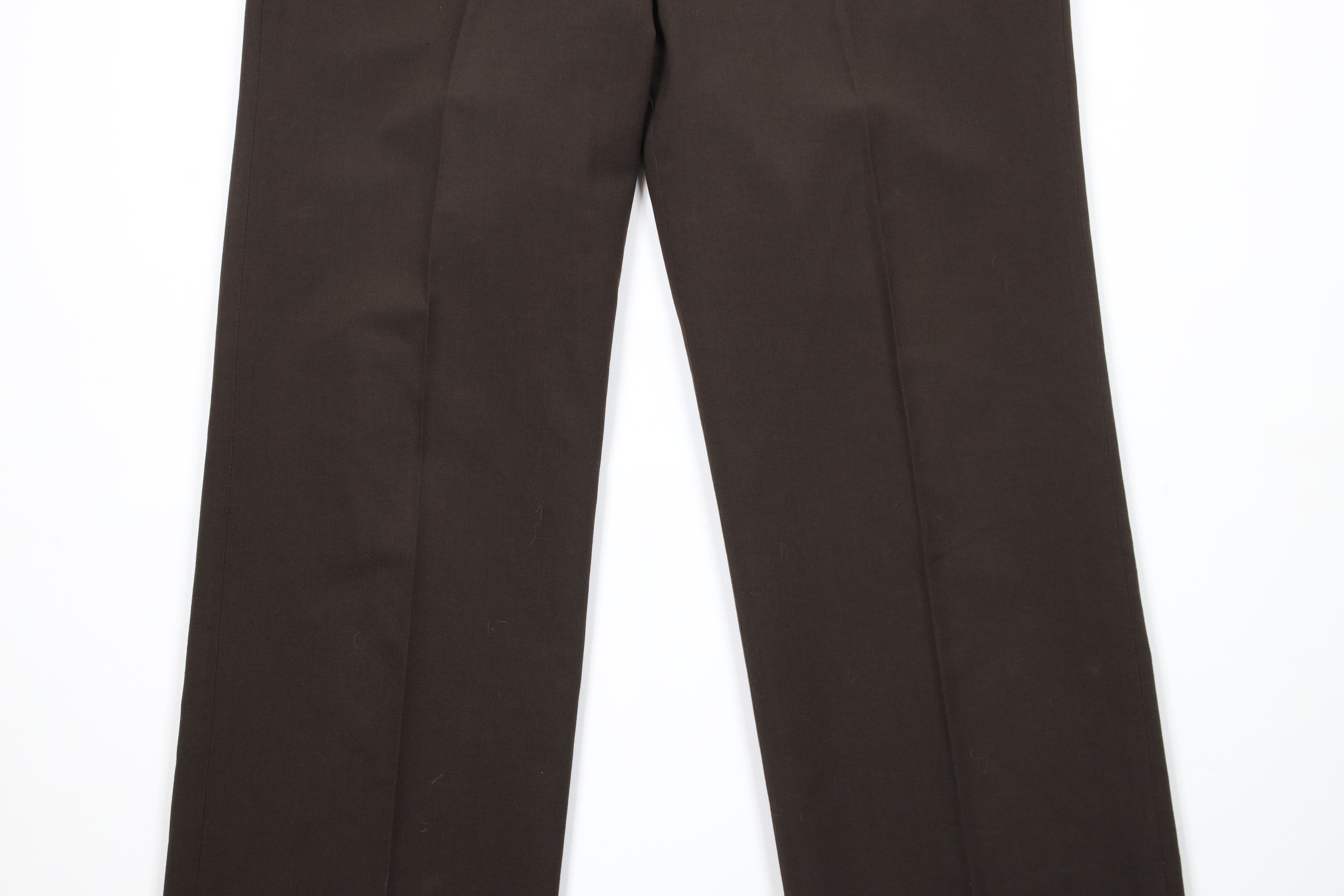 Vintage 70s Streetwear Flared Wide Leg Chino Pants Brown USA