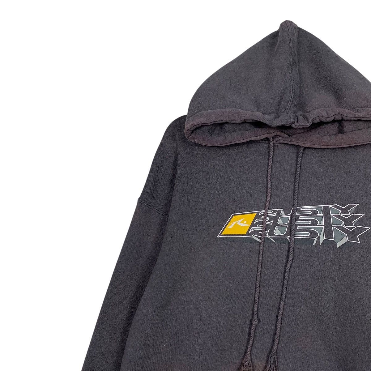 Rusty 90’s RUSTY Big Logo Pullover Hoodie Sweatshirt #3635-C166 Size US L / EU 52-54 / 3 - 3 Thumbnail