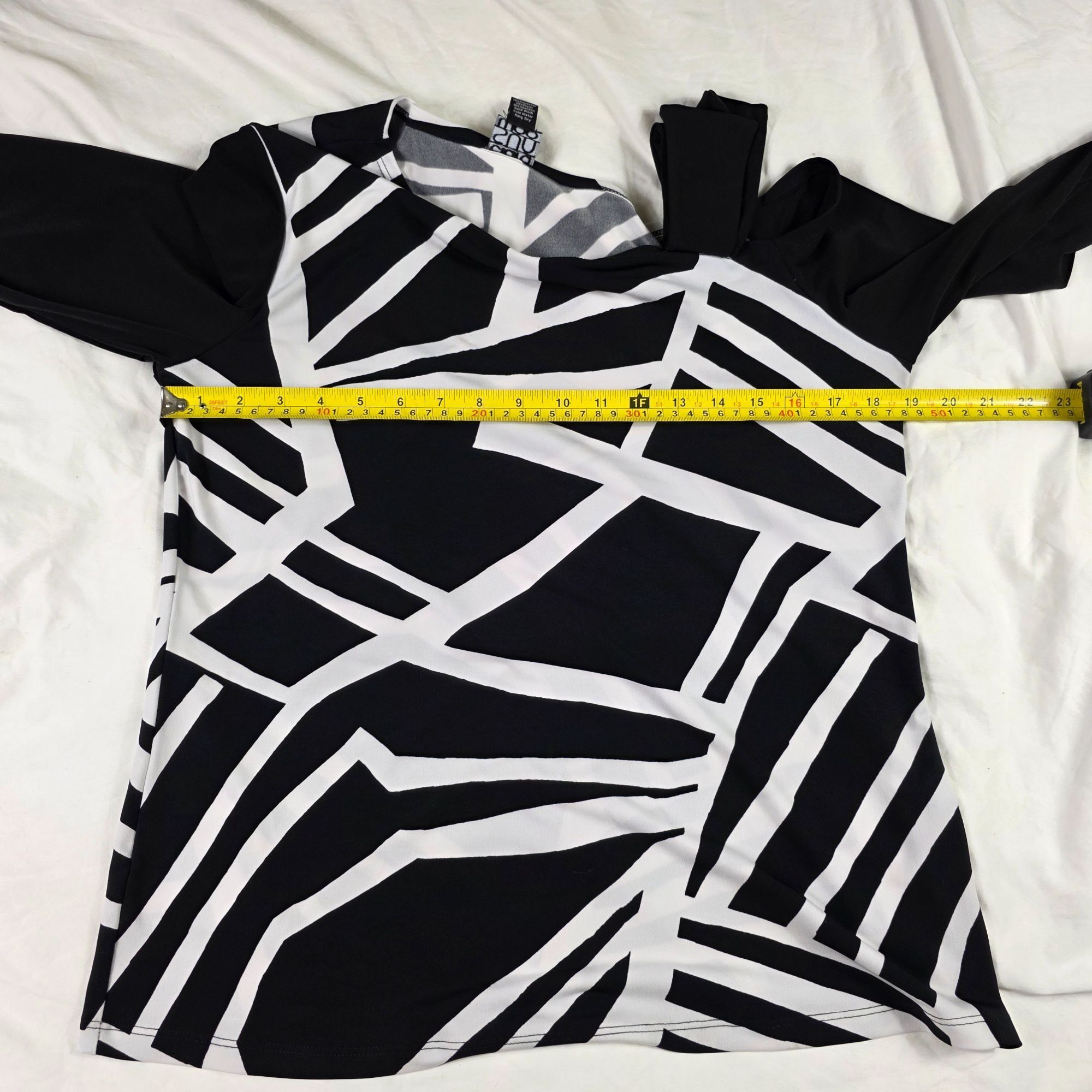 Other Clara Sunwoo Drop Shoulder Womens Top M Black White Printed Size M / US 6-8 / IT 42-44 - 7 Thumbnail