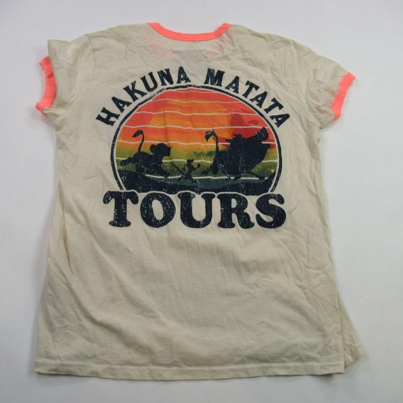 Disney Disney Shirt Mens Medium Short Sleeve Hakuna Matata Crew Neck Multi-Color Cotton Graphic Tee Size US M / EU 48-50 / 2 - 3 Thumbnail