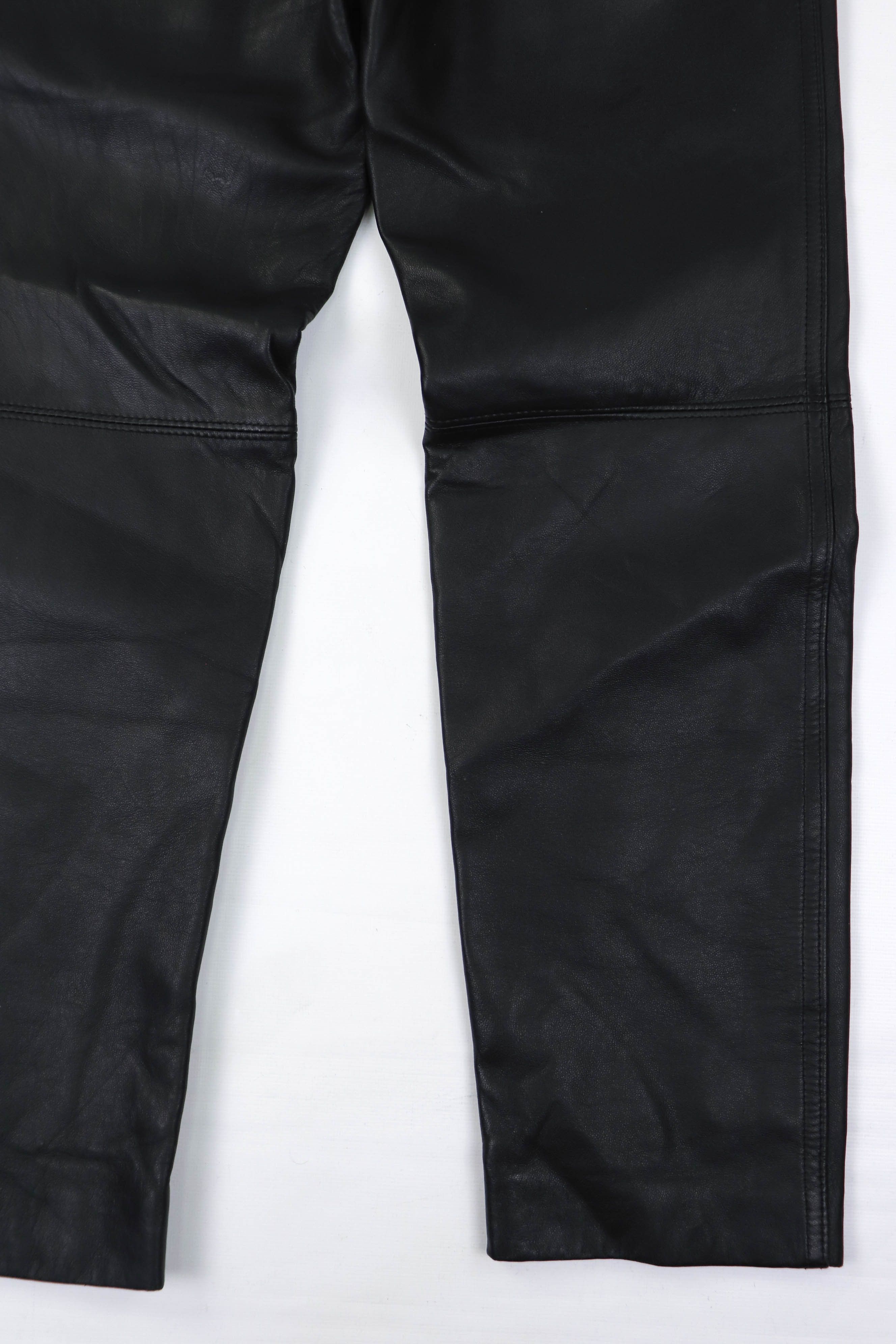 Genuine Leather Vintage Made in Spain Peleteria Galante Soft Leather Pants Size 28" / US 6 / IT 42 - 7 Thumbnail
