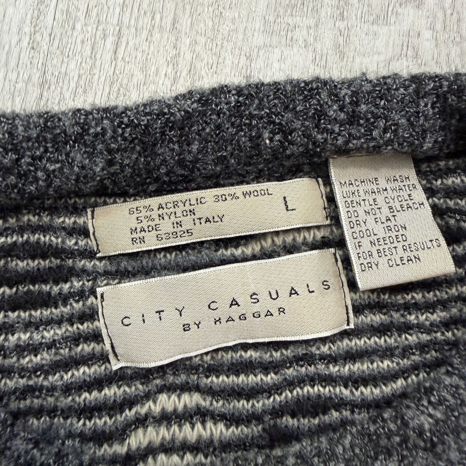 Vintage Vintage City Casuals Sweater Men's Large Geometric Knit Size US L / EU 52-54 / 3 - 4 Thumbnail