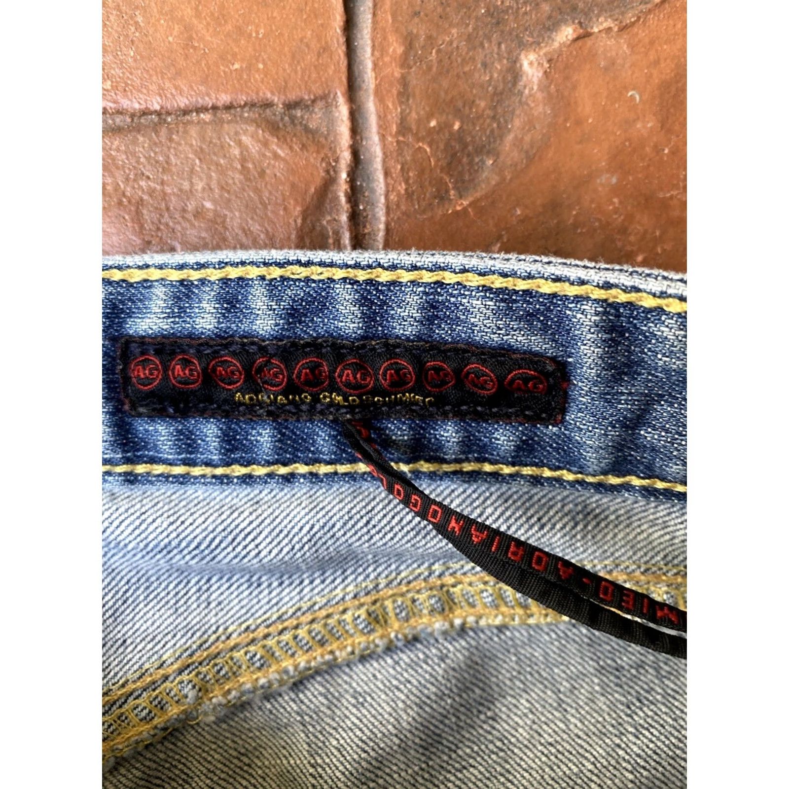 Vintage VINTAGE AG Adriano Goldschmied The Legend Flared Jeans 28R Denim Distressed 5-Pocket Women's Blue Slim Fit Distressed Pockets 33in Inseam Jeans Women Size 28" / US 6 / IT 42 - 2 Thumbnail