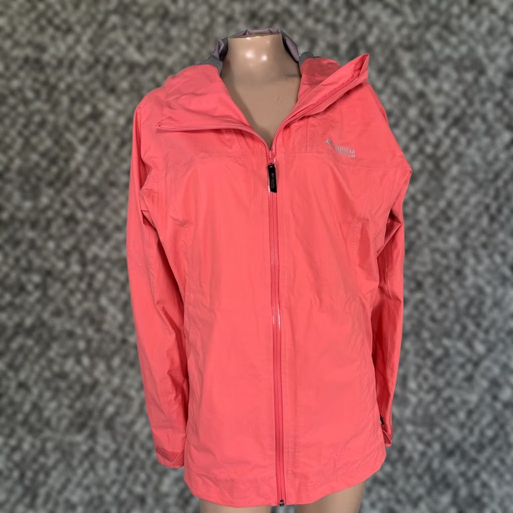 Columbia Northwest Explorer Jacket Women's Large Coral Waterproof Hiking, Women's
