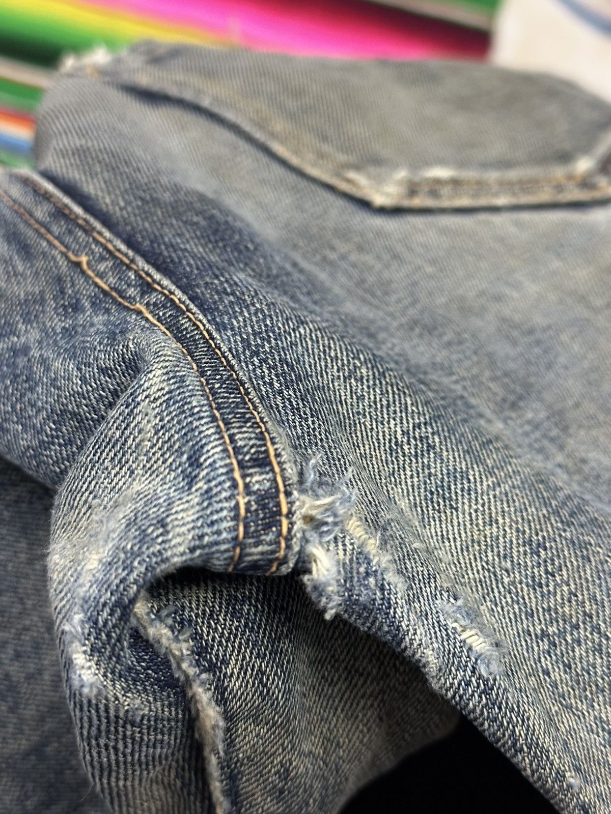 Denime Distress Vintage Denim Selvedge . Size US 32 / EU 48 - 17 Thumbnail