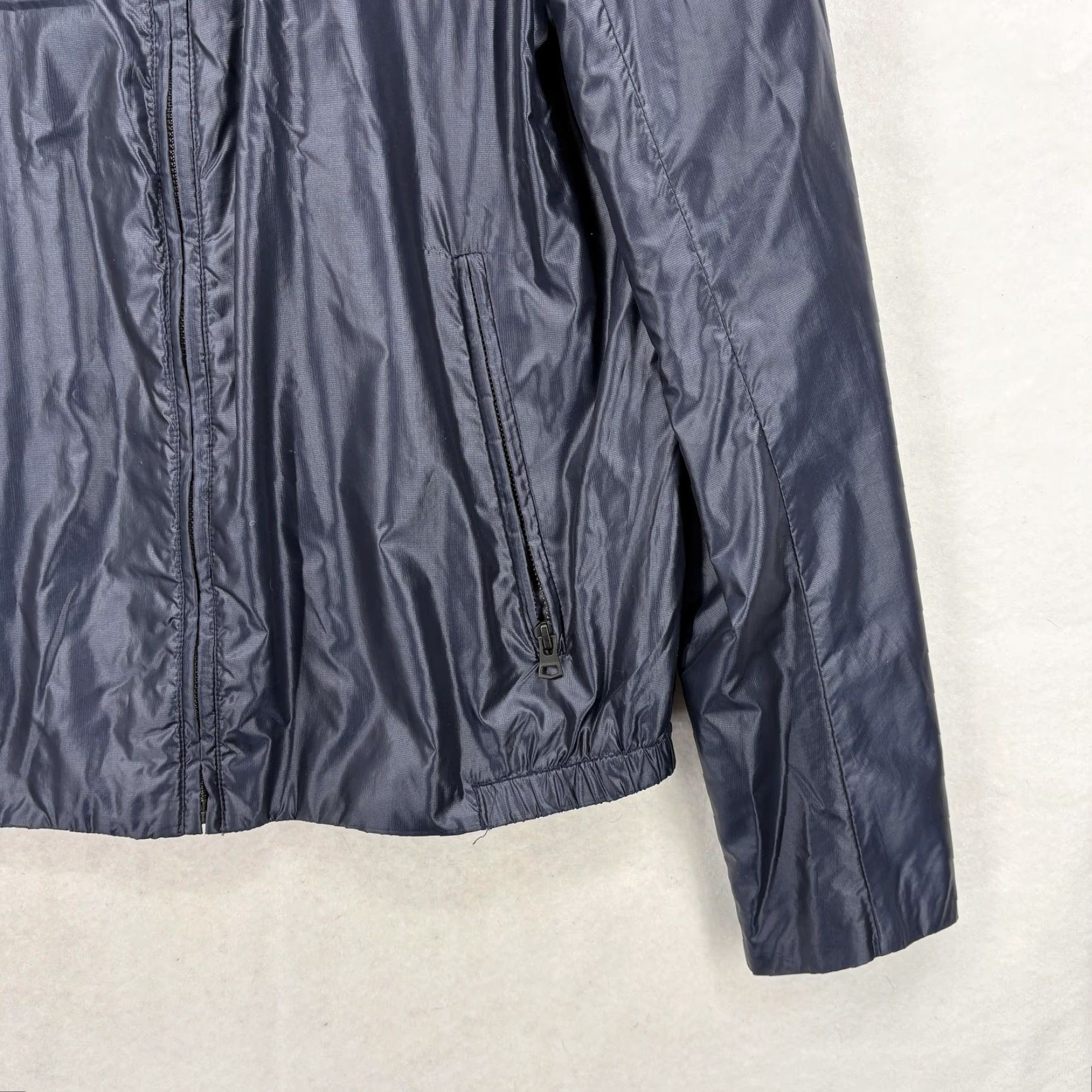 Theory Theory Jacket Mens Small Blue Gabe S Metaphoric Hooded Nylon Zip Lightweight Windbreaker Size US S / EU 44-46 / 1 - 3 Thumbnail