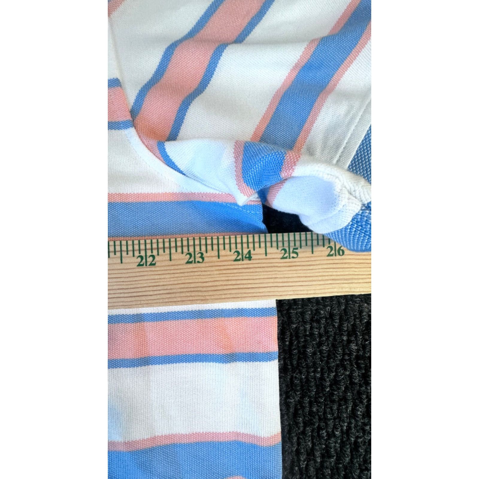 Izod VINTAGE Izod The Advantage Stretch Polo Shirt Short Sleeve Men's XL Blue Orange Striped Shirt Size US XL / EU 56 / 4 - 4 Thumbnail