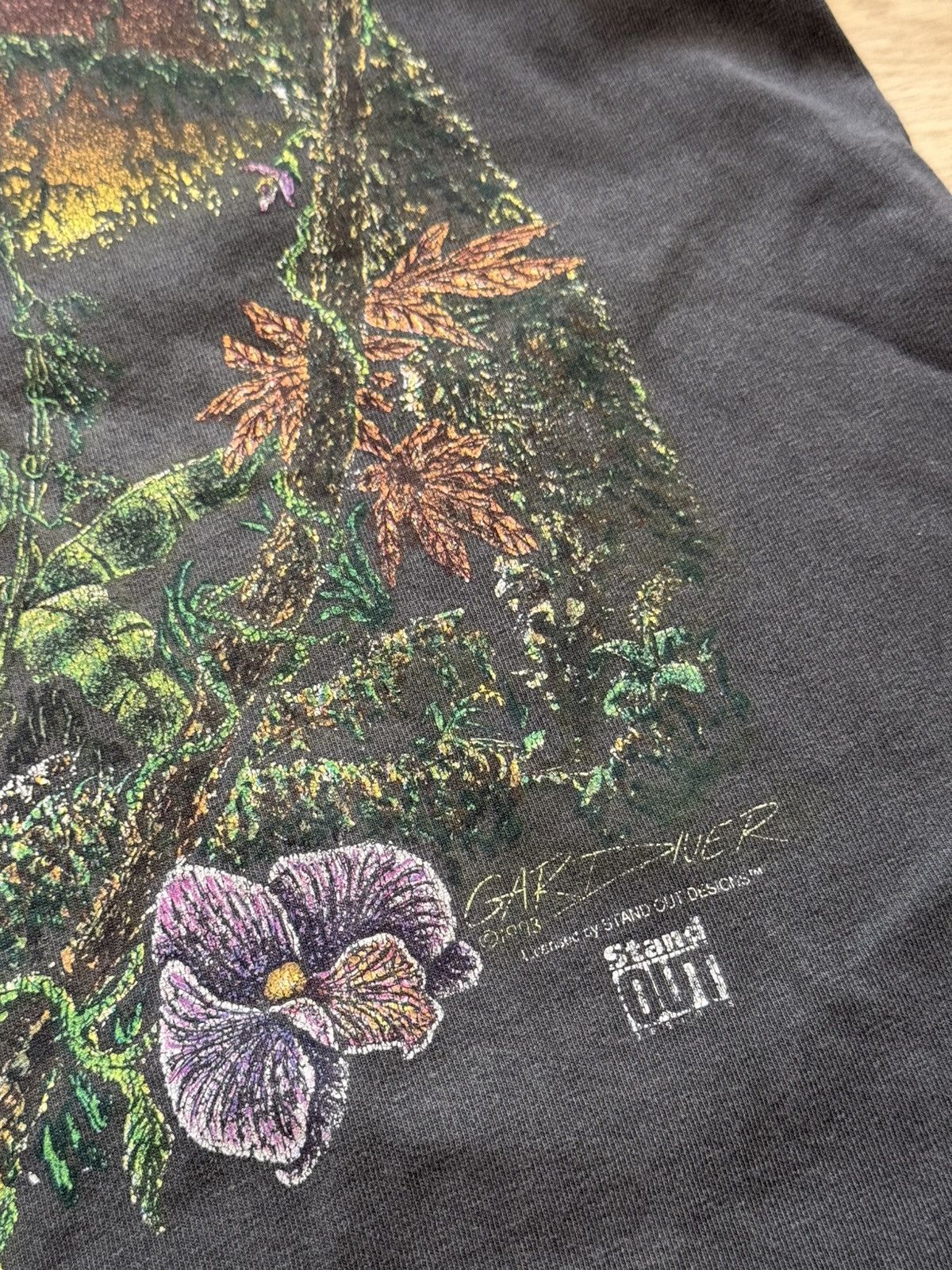 Vintage Vintage 1993 Gardner Made In USA Natures Sunfaded T-Shirt Size US XL / EU 56 / 4 - 3 Thumbnail