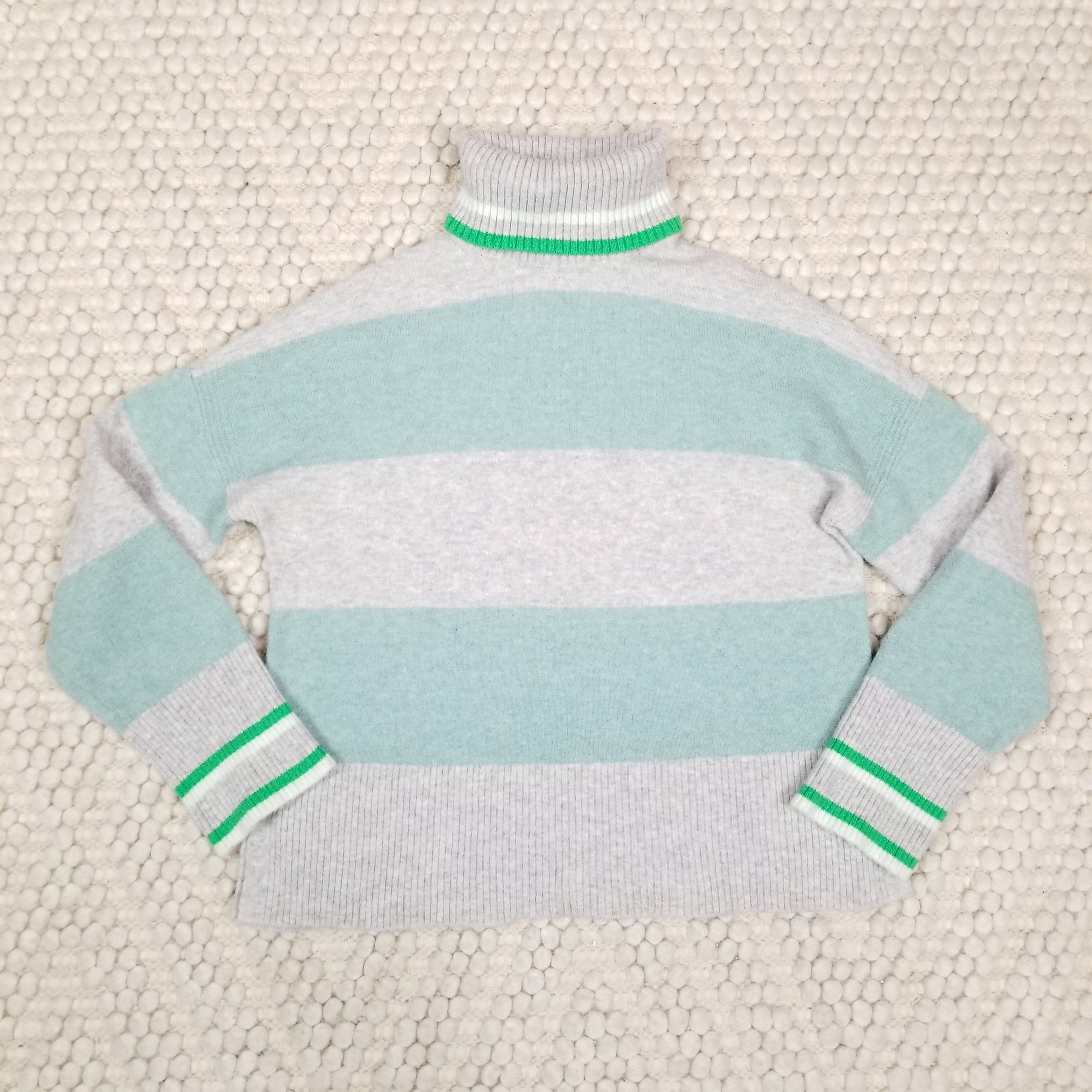 J.Crew Striped Merino Wool Alpaca Blend Turtleneck Size S / US 4 / IT 40 - 6 Thumbnail