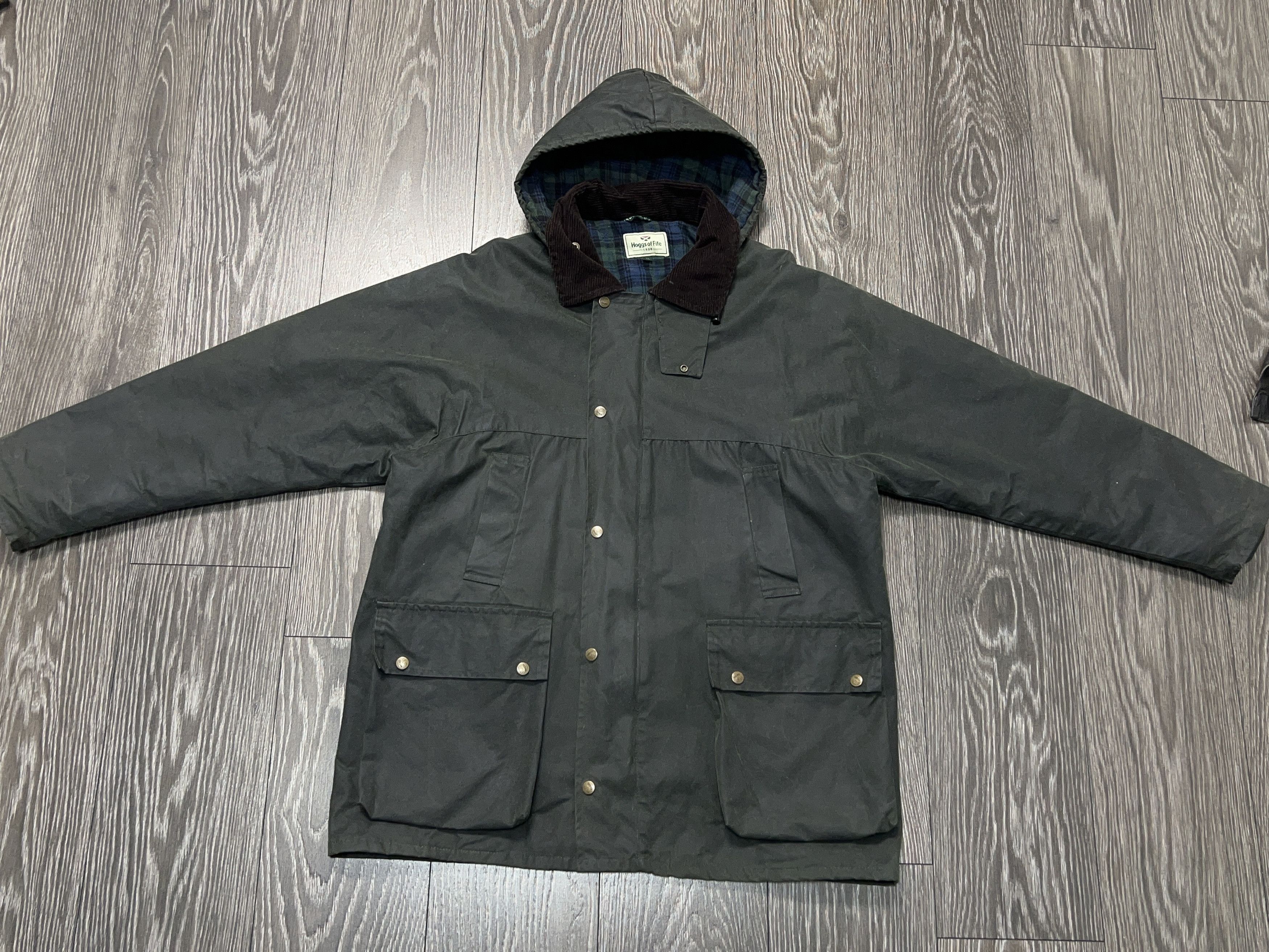 Other Hoggs Of Fife Wax Country Derby Field Jacket Hunting Coat Size US XL / EU 56 / 4 - 5 Thumbnail