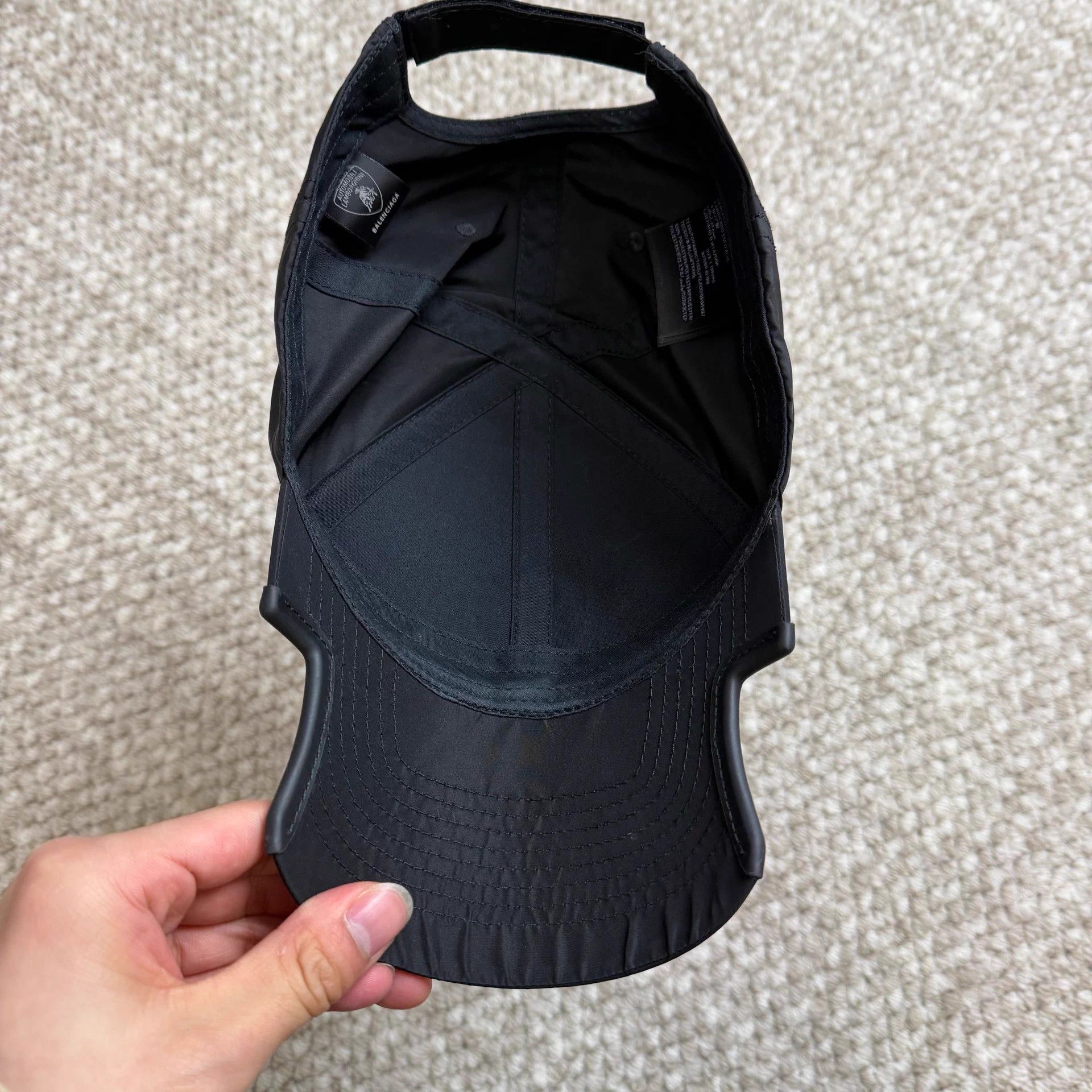 Balenciaga Balenciaga Original Polyester Unisex Black Cap L Like New Size ONE SIZE - 5 Thumbnail