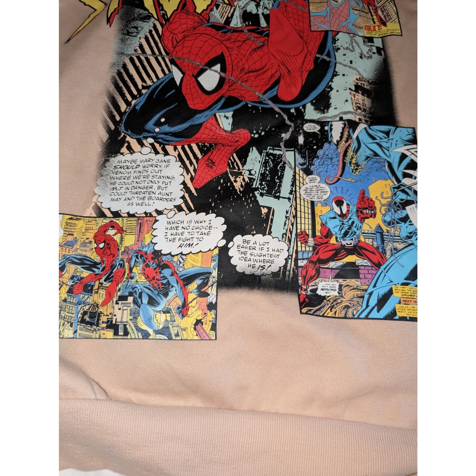 Marvel Comics New W/O tags! Spider-Man Venom comic Page Hoodie Medium Size US M / EU 48-50 / 2 - 10 Thumbnail